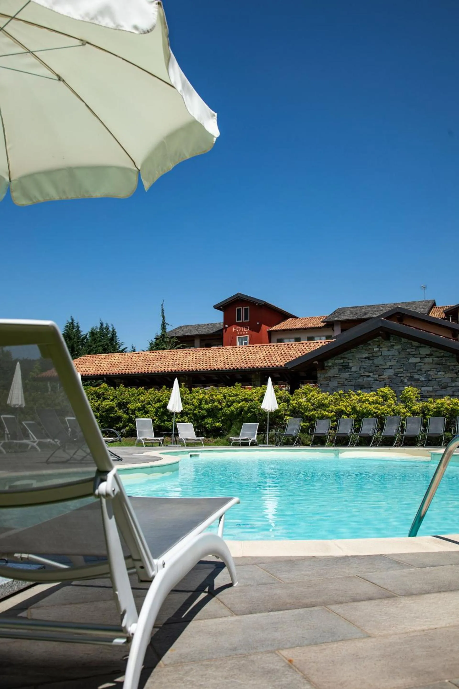 Pool view in Hotel Cortese