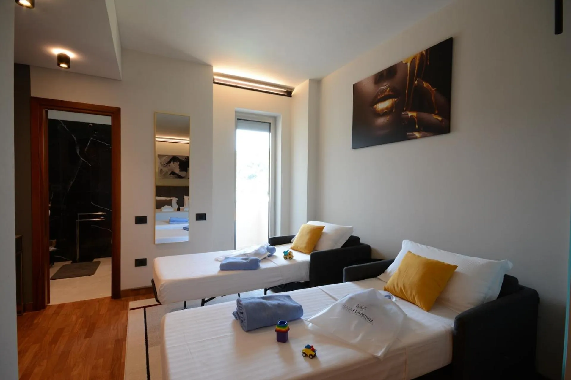 Bed in Hotel Baia Flaminia