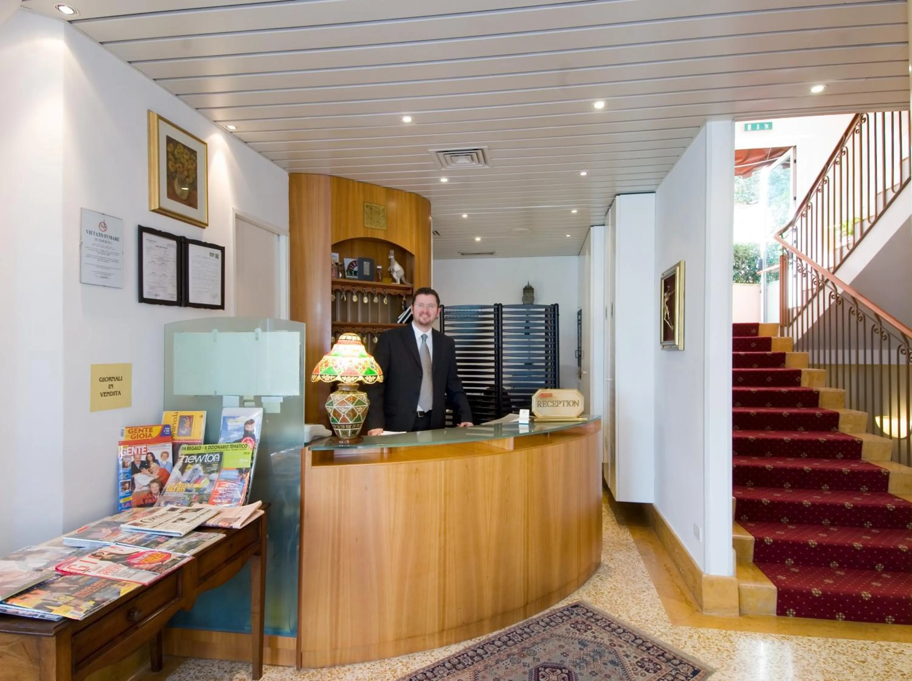 Lobby or reception in Hotel Della Porta