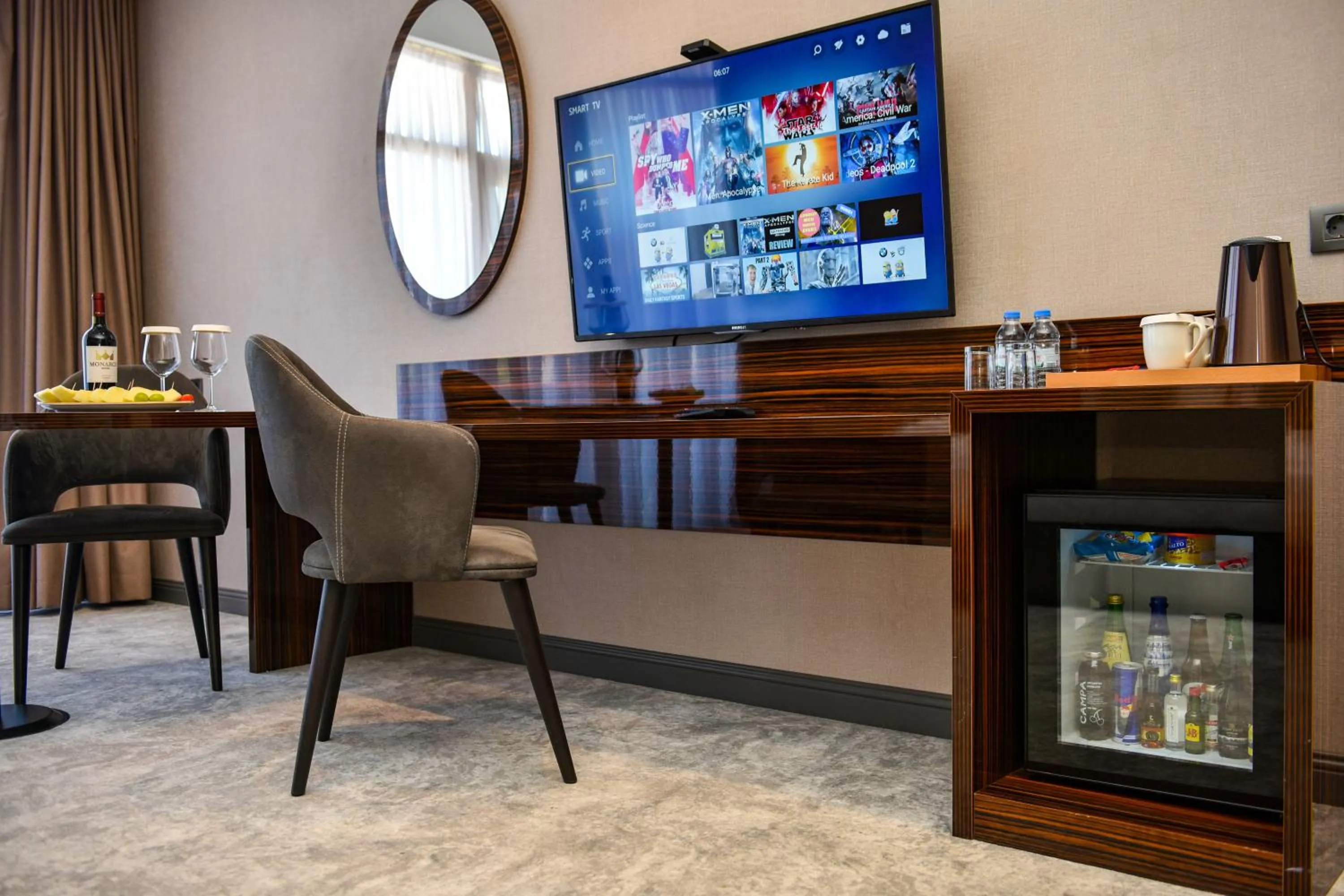 Seating area in Hotel Monarch