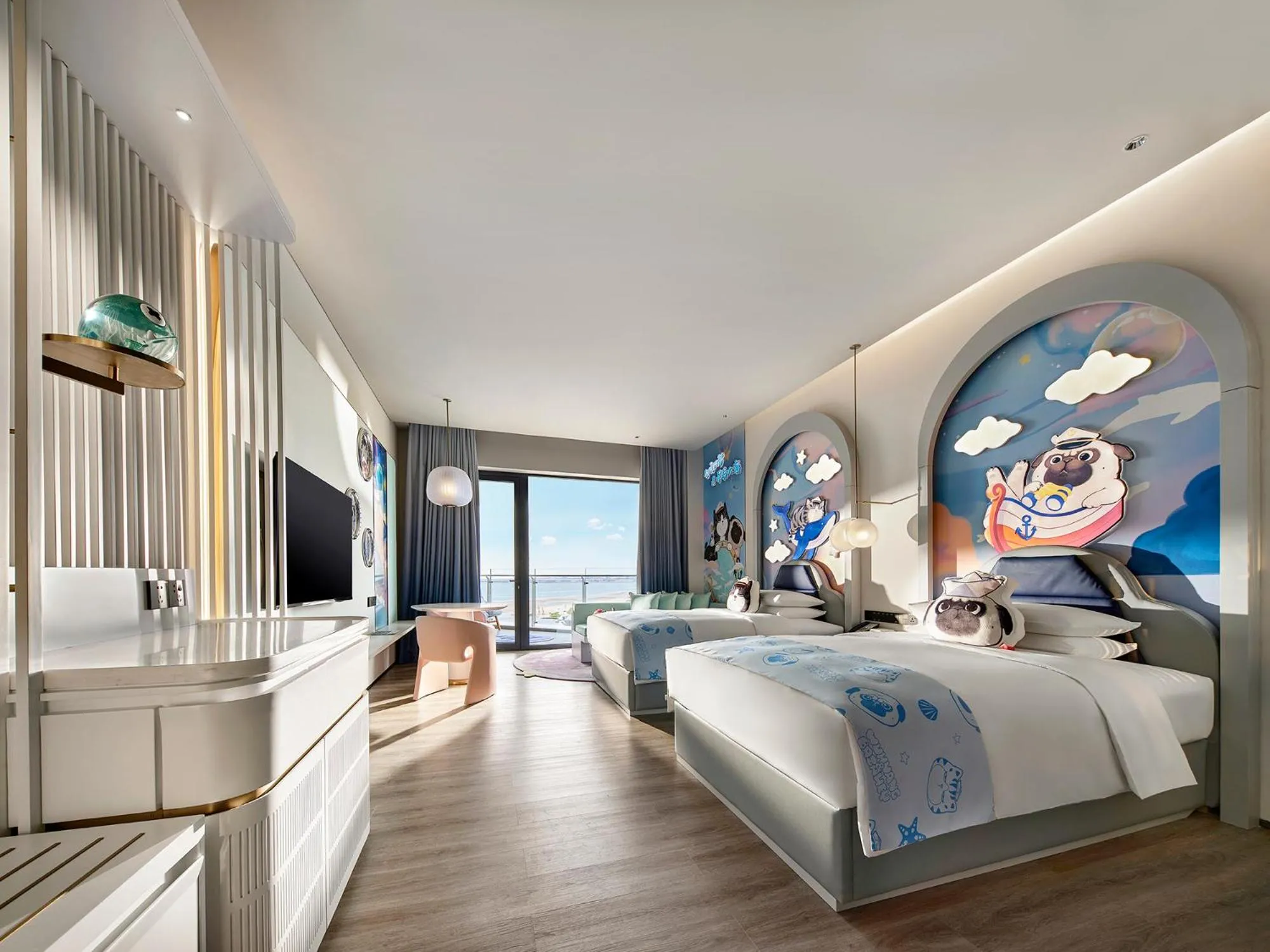 Bedroom, Bed in Qinhuangdao Marriott Resort