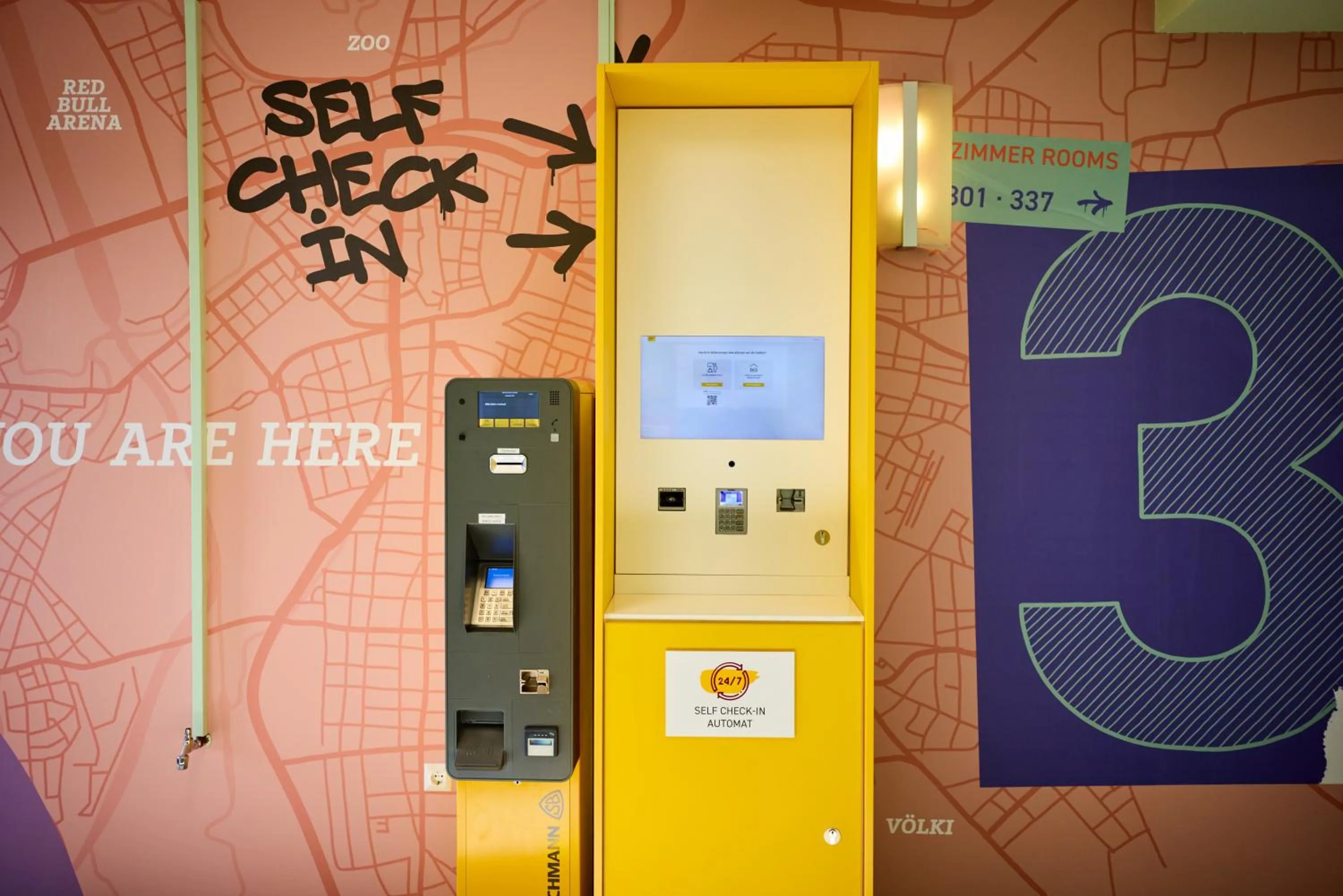 Lobby or reception in McDreams Hotel Leipzig