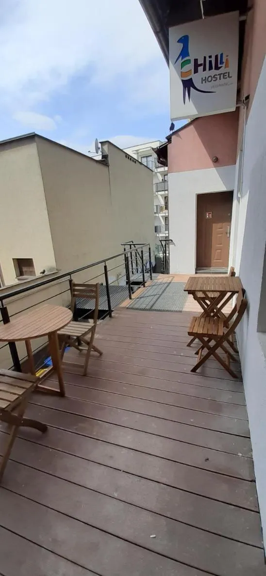 Balcony/Terrace in Kraków Chilli Hostel