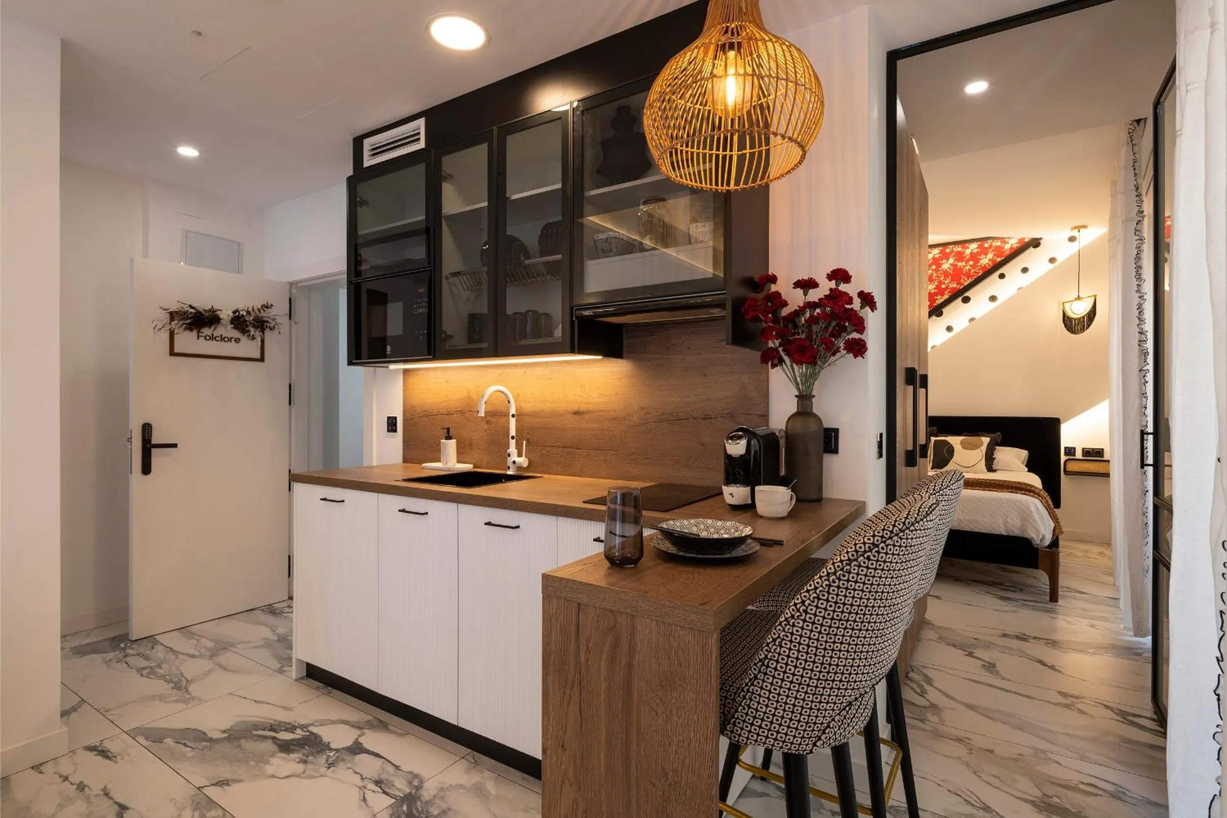 Kitchen or kitchenette in Palatina Concept Suites