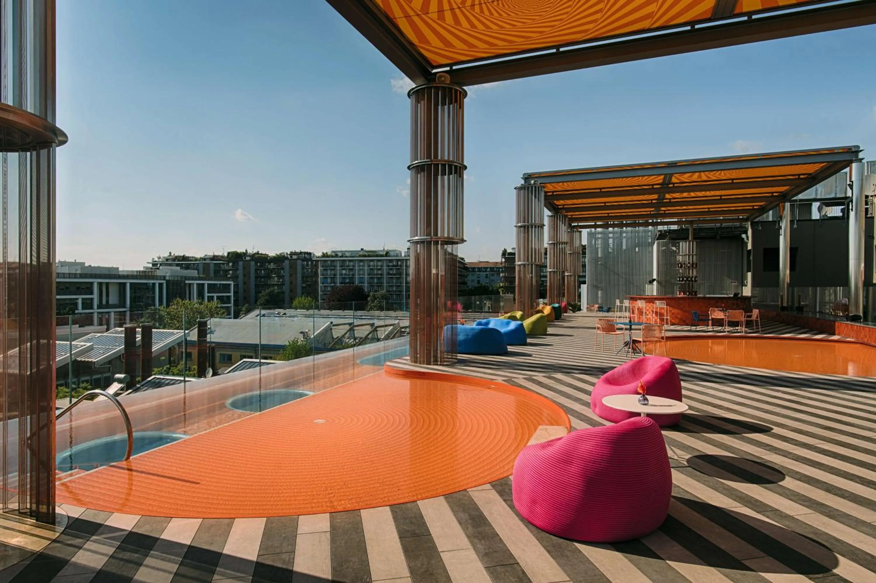 Pool view in Nhow Milan