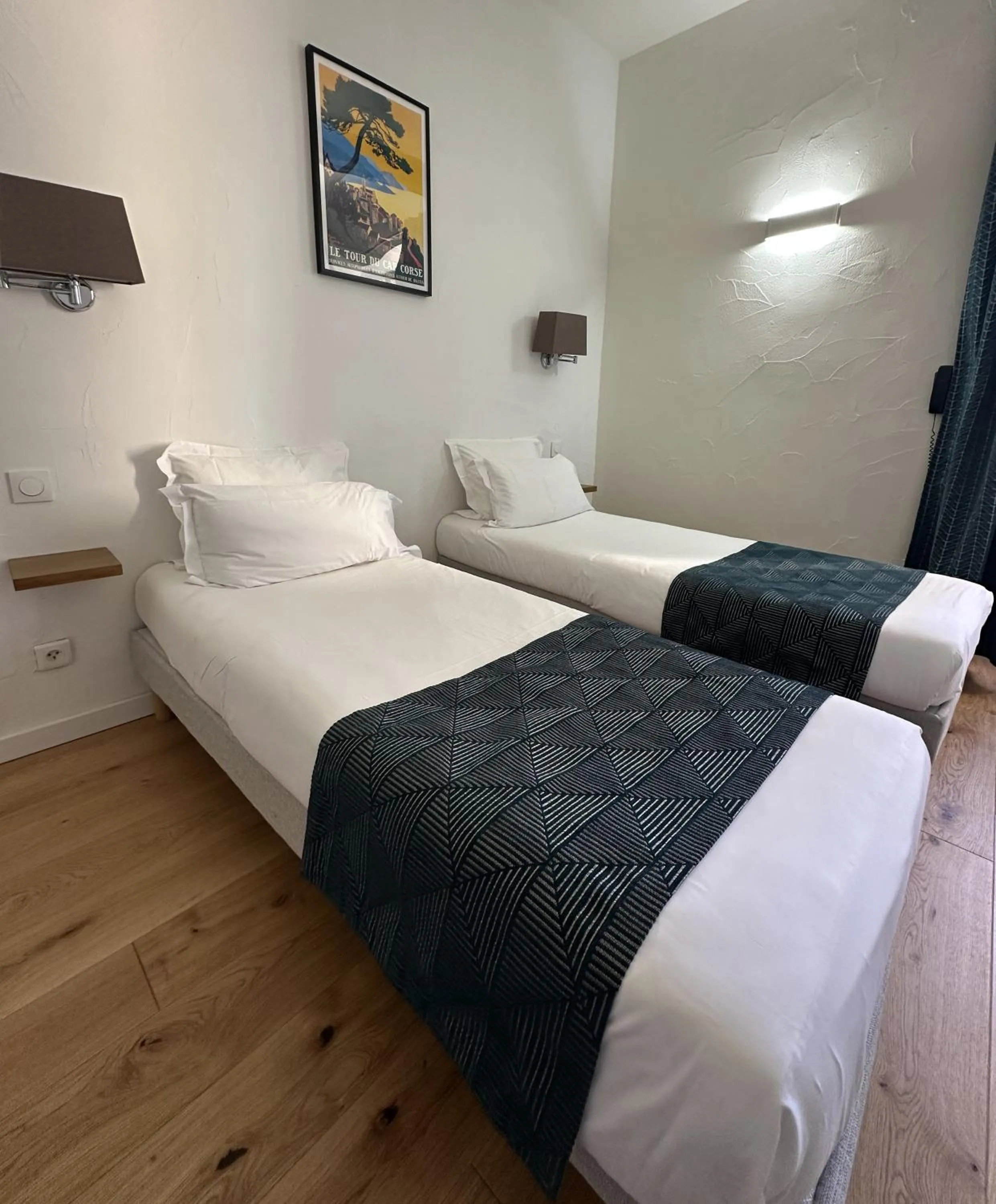 Bed in Hôtel Posta Vecchia