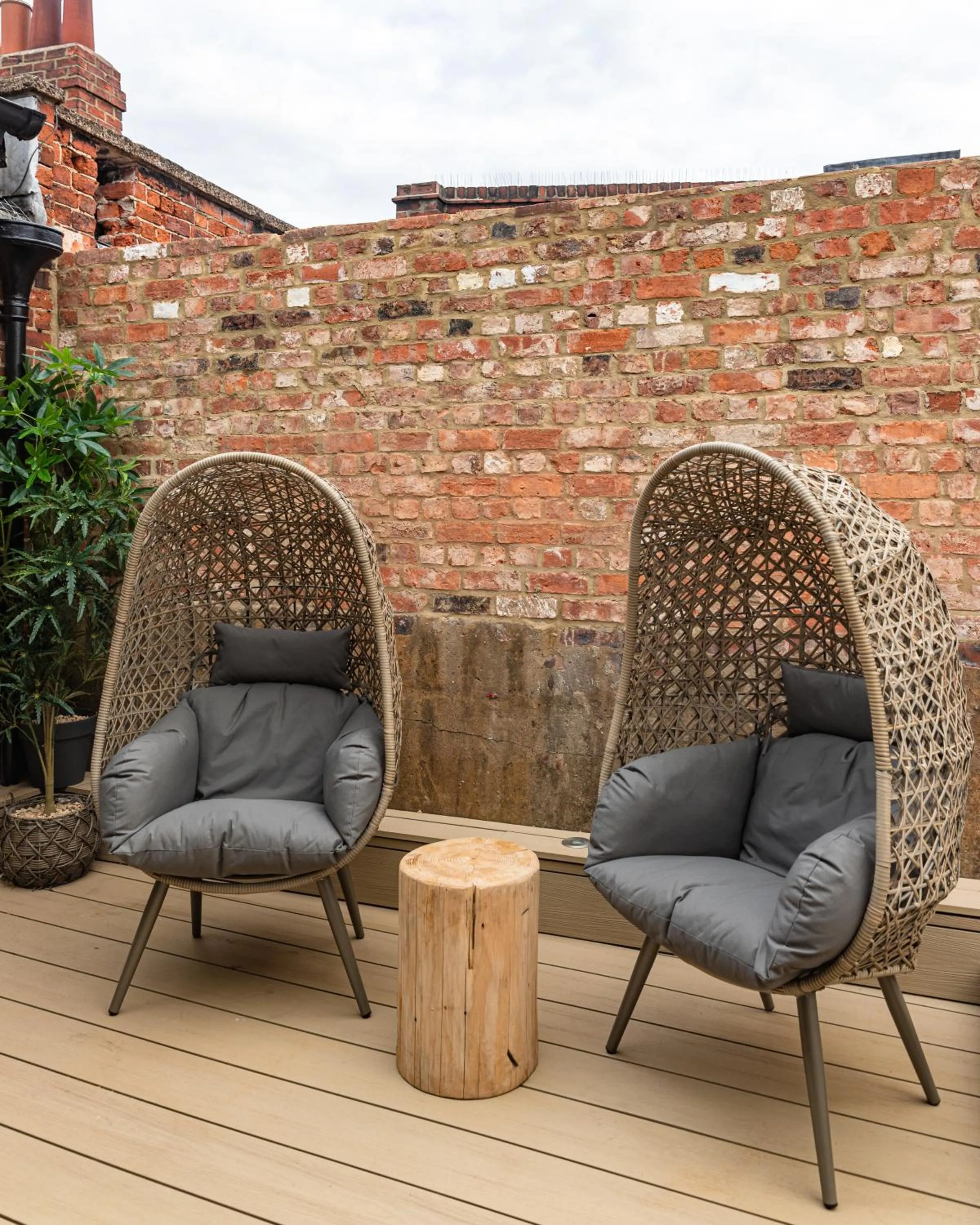 Patio in Impossible Motel