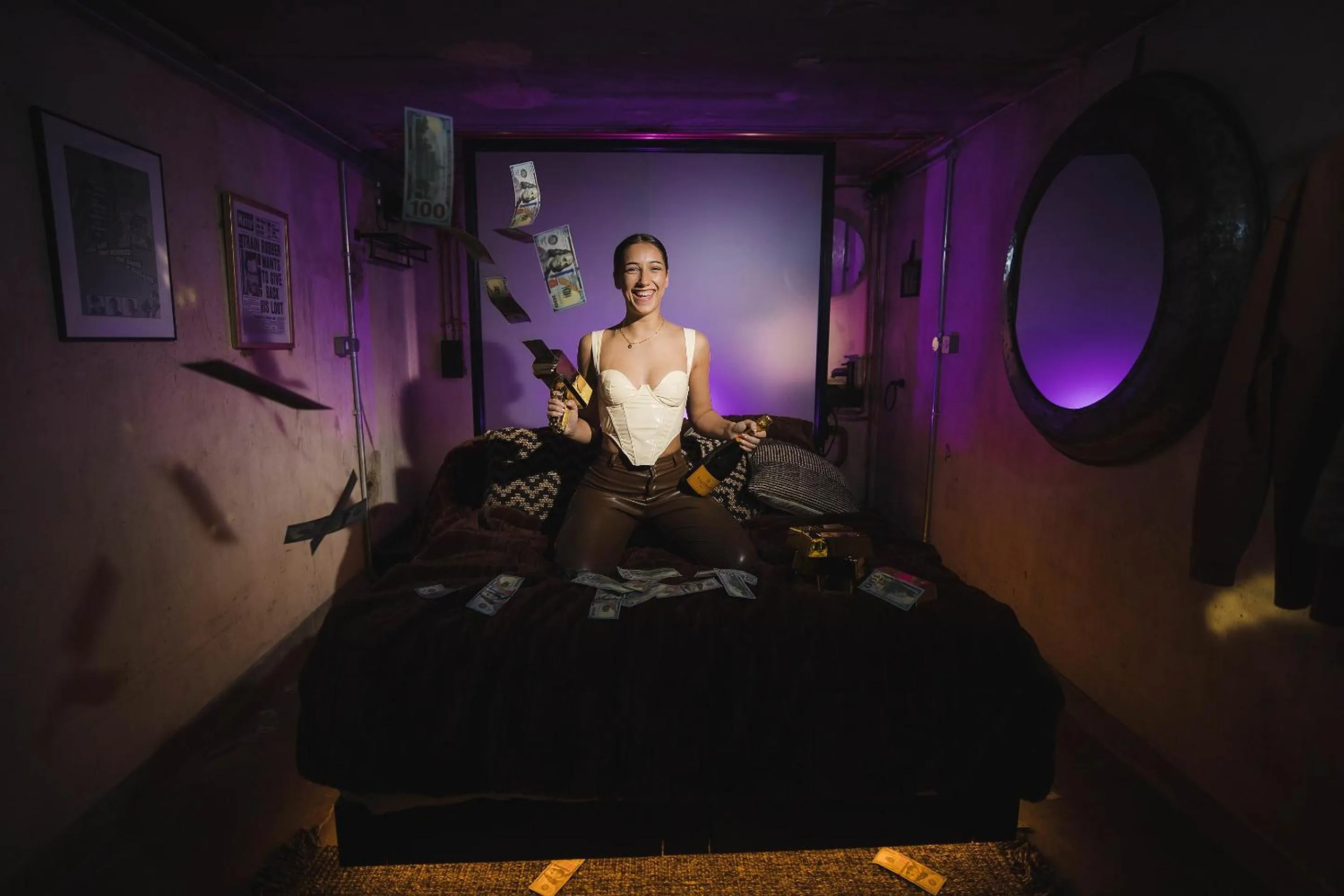 Bed in Impossible Motel