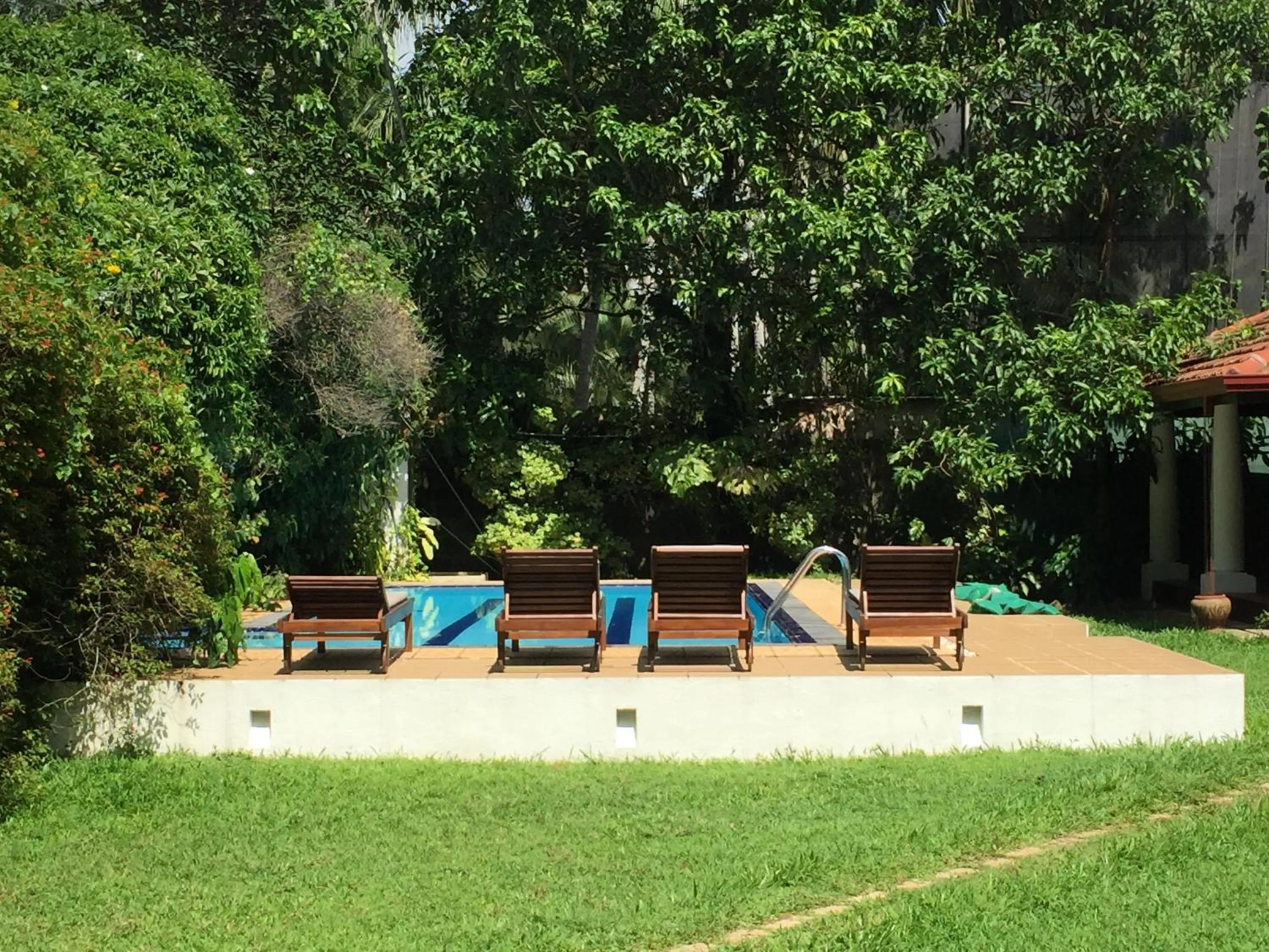 Garden view in The Villa Green Inn