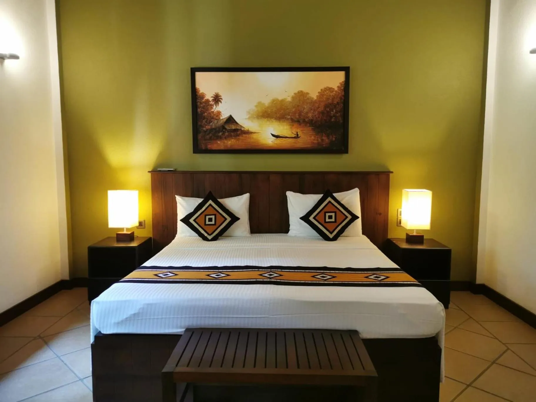 Bedroom, Bed in The Villa Green Inn