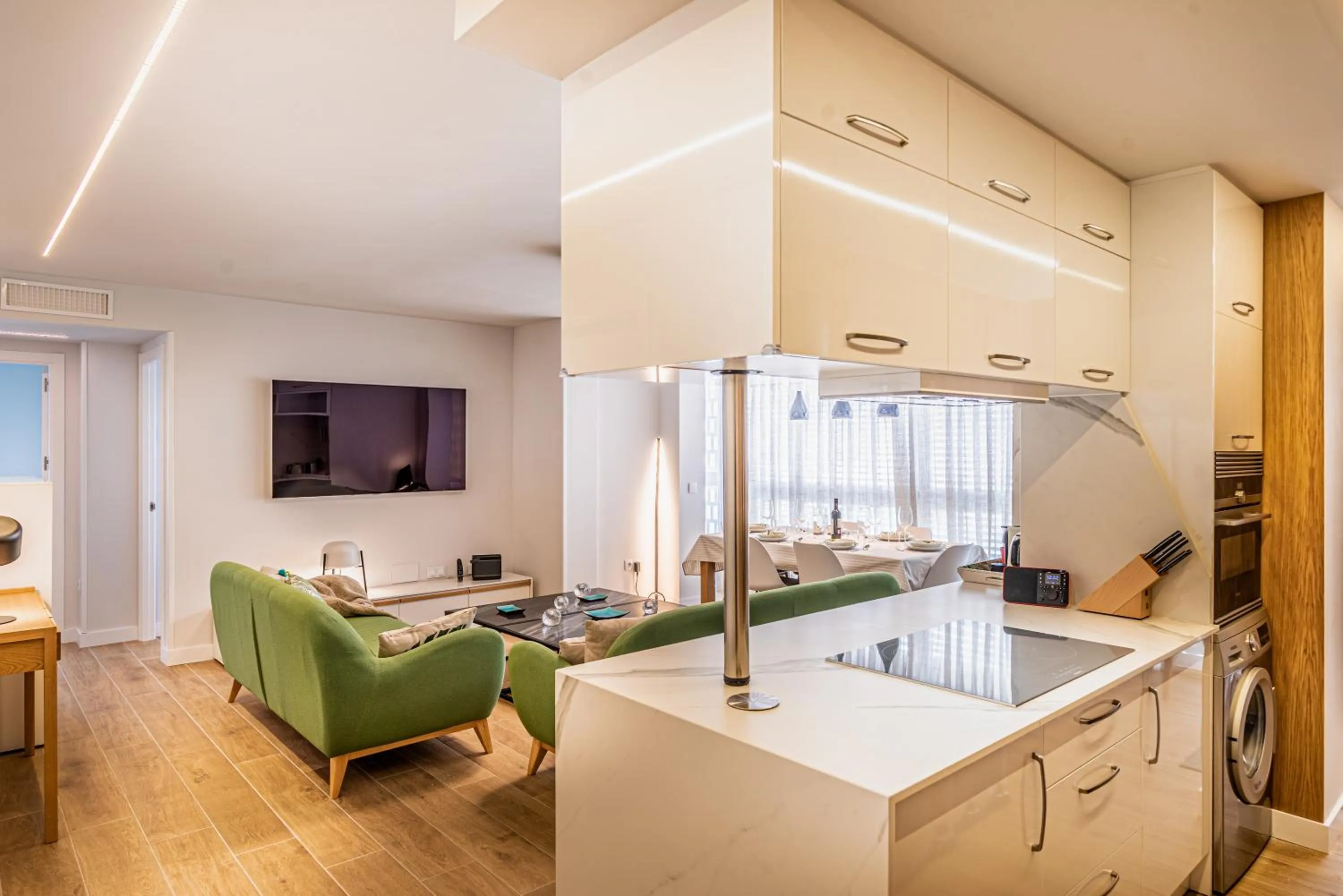 Kitchen or kitchenette in Apartamento en Milla Oro Marbella