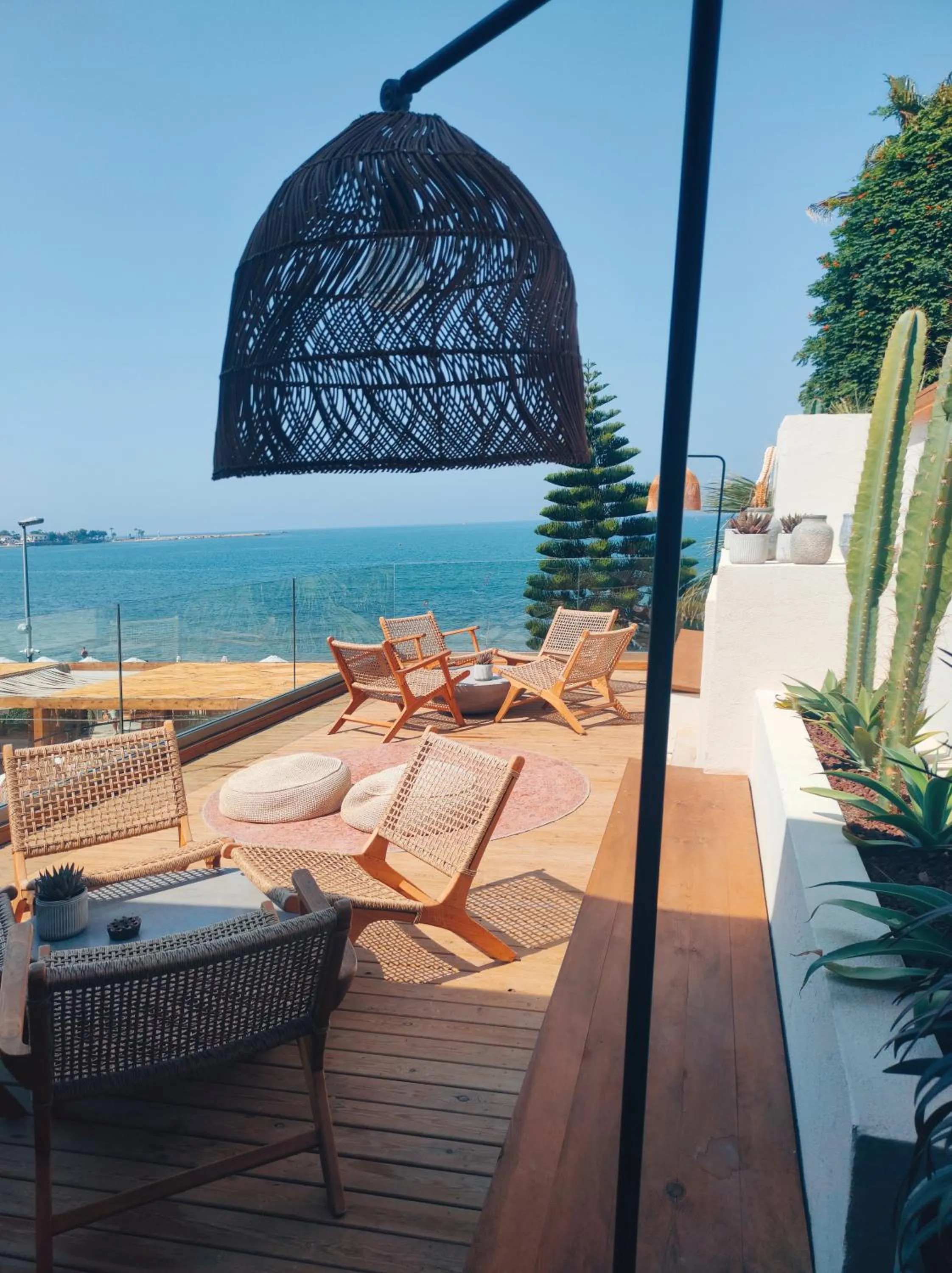 Patio in Kalia Beach Hotel Side Ex Kale Motel