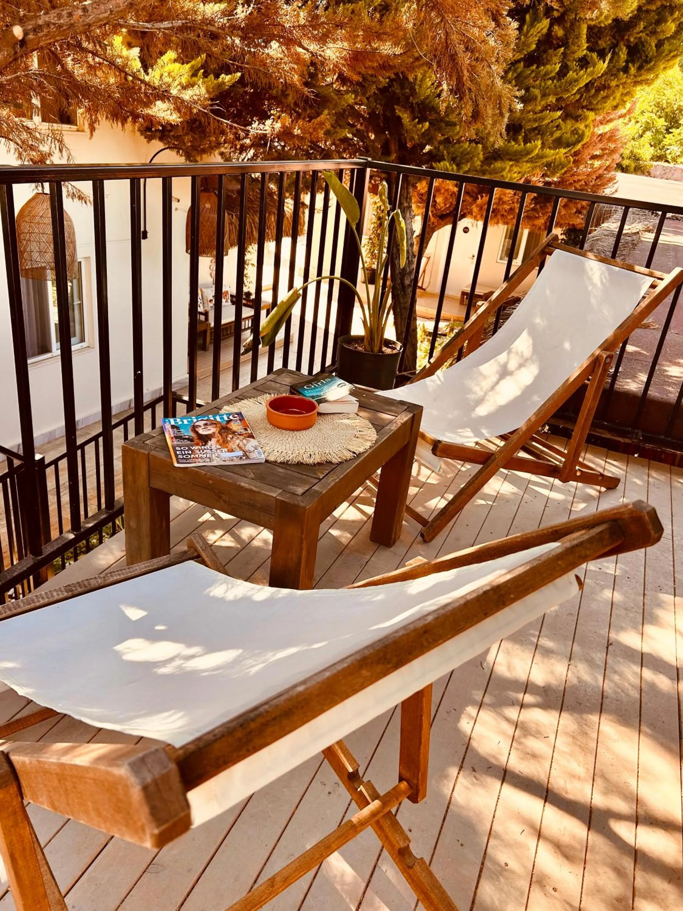 Patio in Kalia Beach Hotel Side Ex Kale Motel