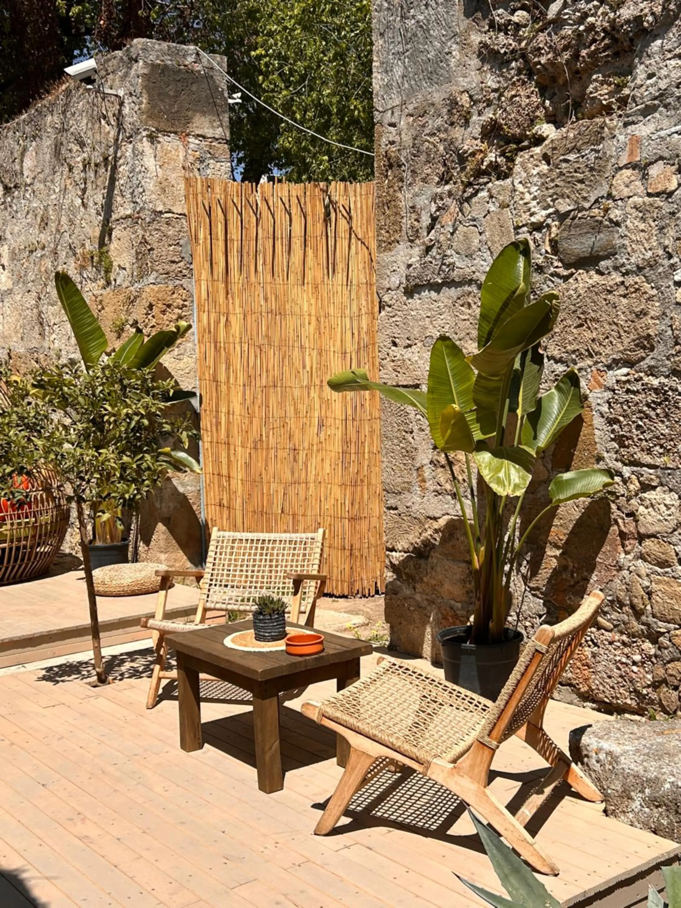 Patio in Kalia Beach Hotel Side Ex Kale Motel