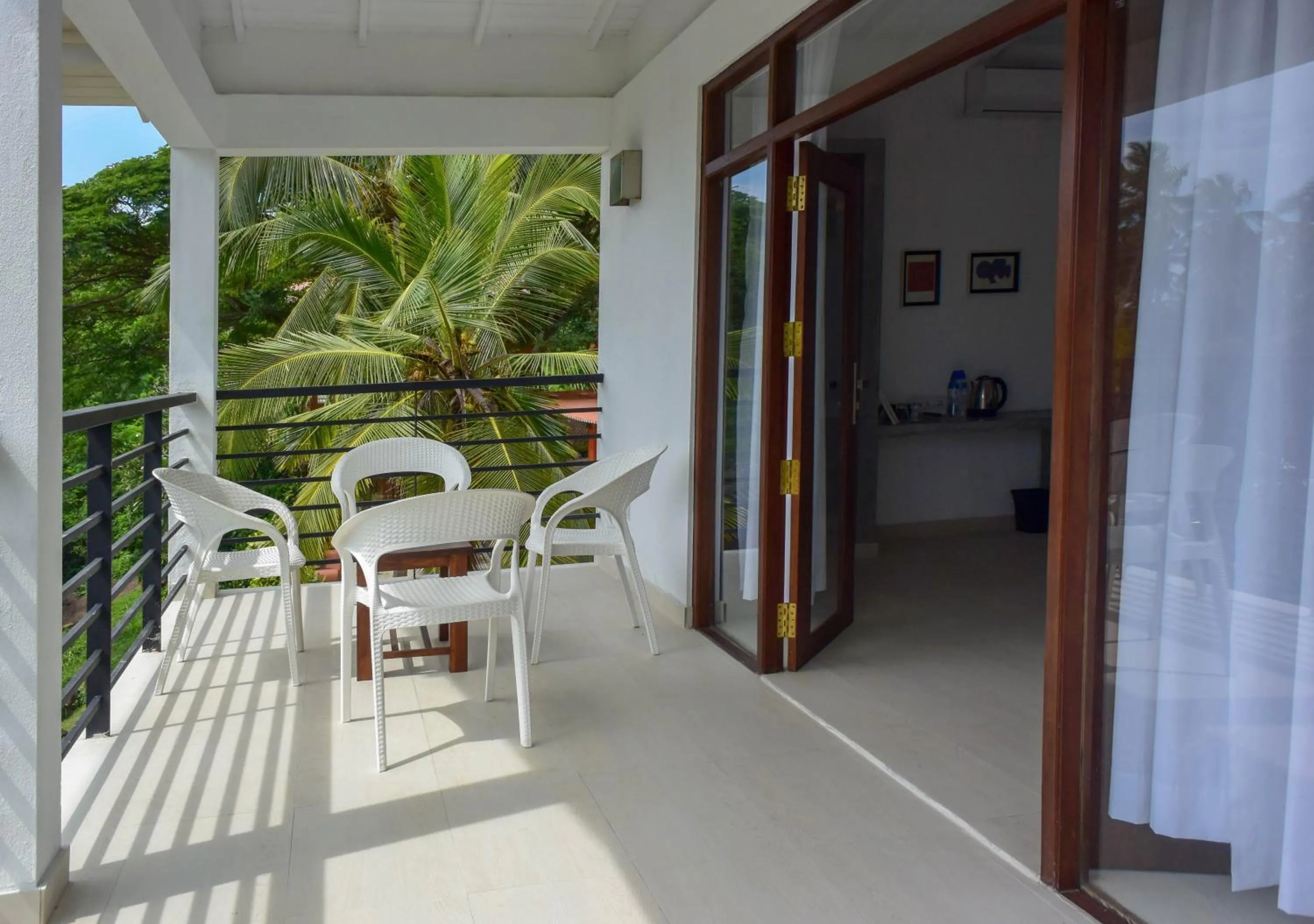 Balcony/Terrace in Eva Lanka Hotel - Beach & Wellness