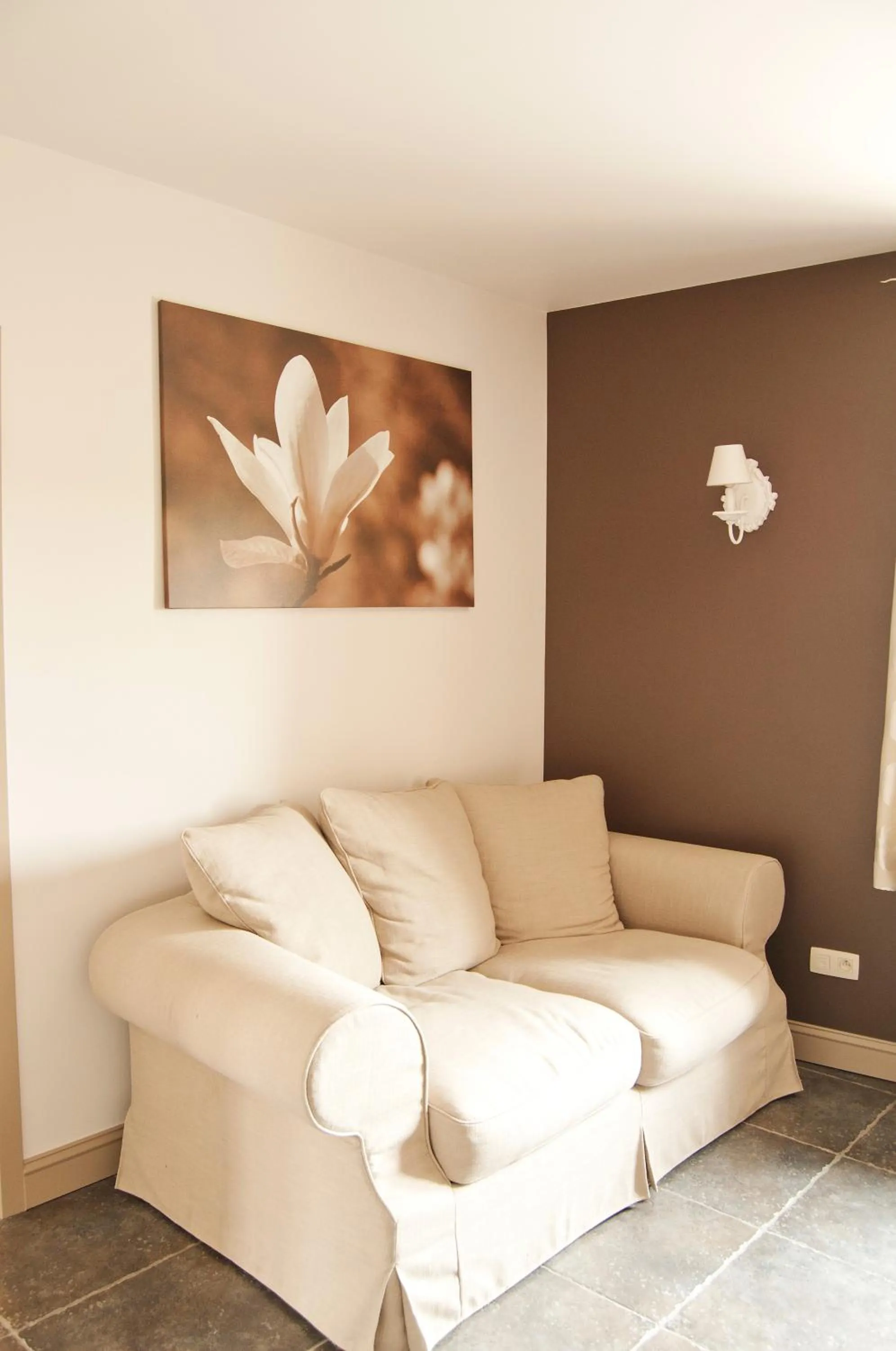 Living room in B&B De Fruithoeve