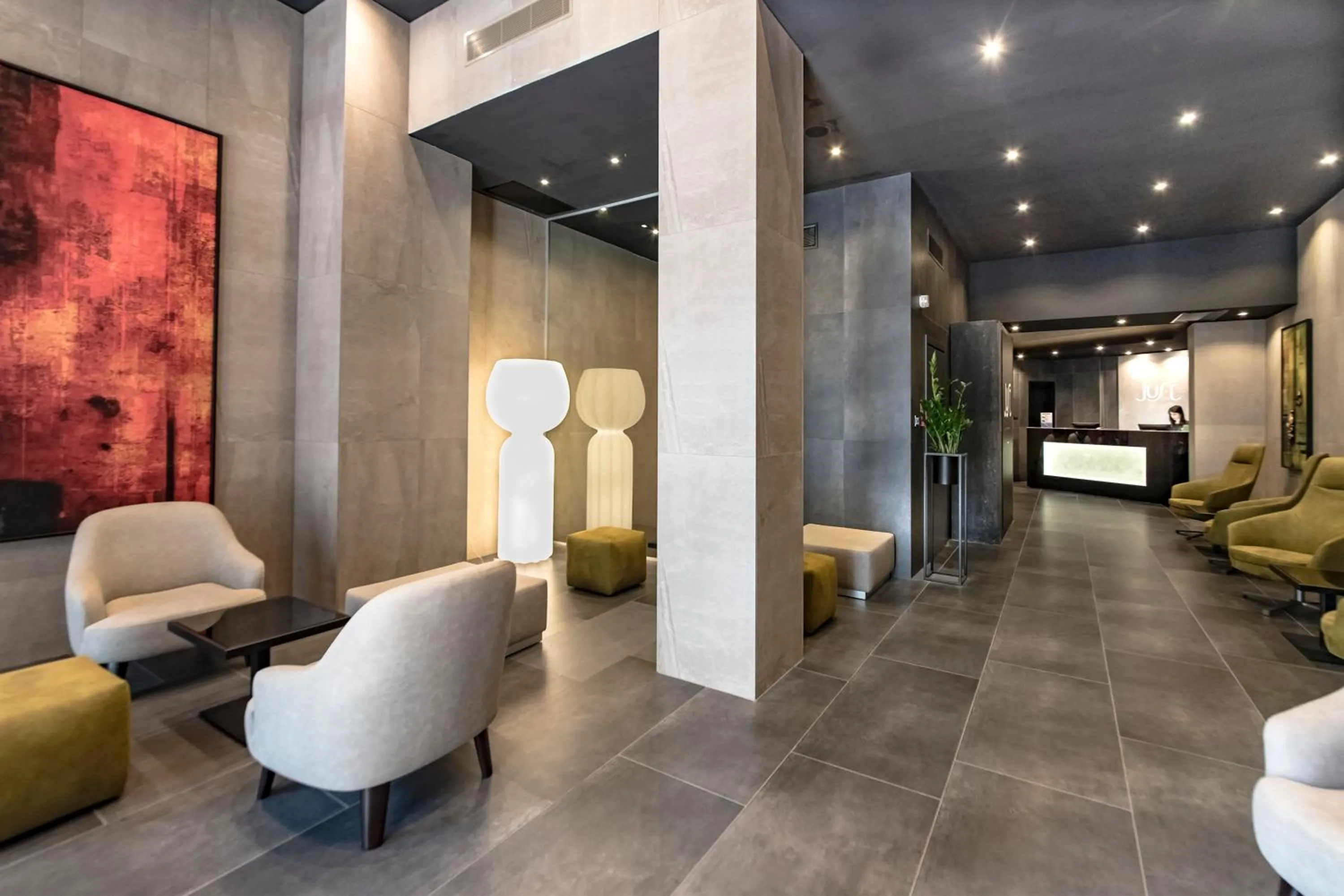 Lobby or reception in Just Hotel Milano