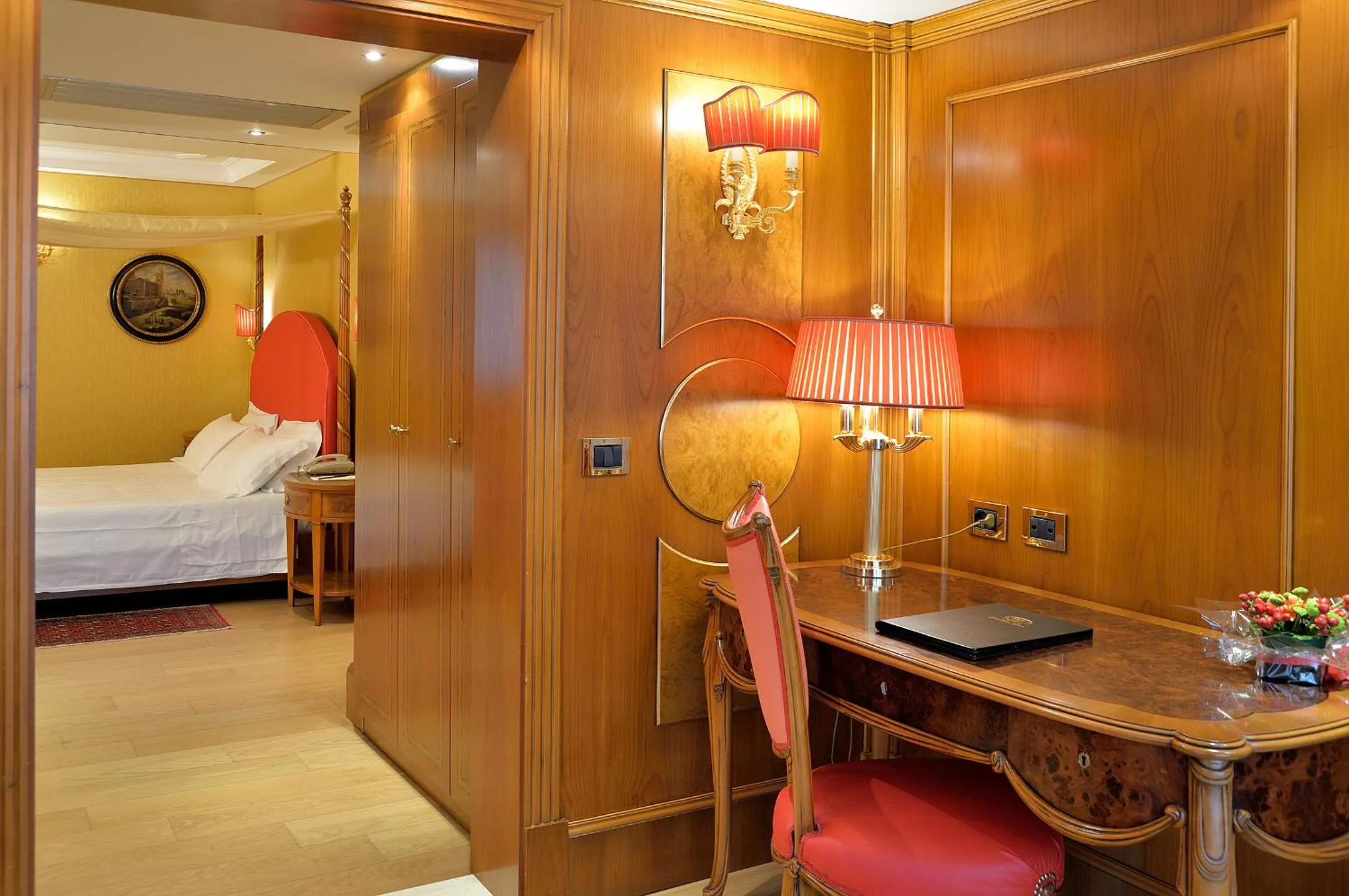 Seating area, Bed in Hotel Homs