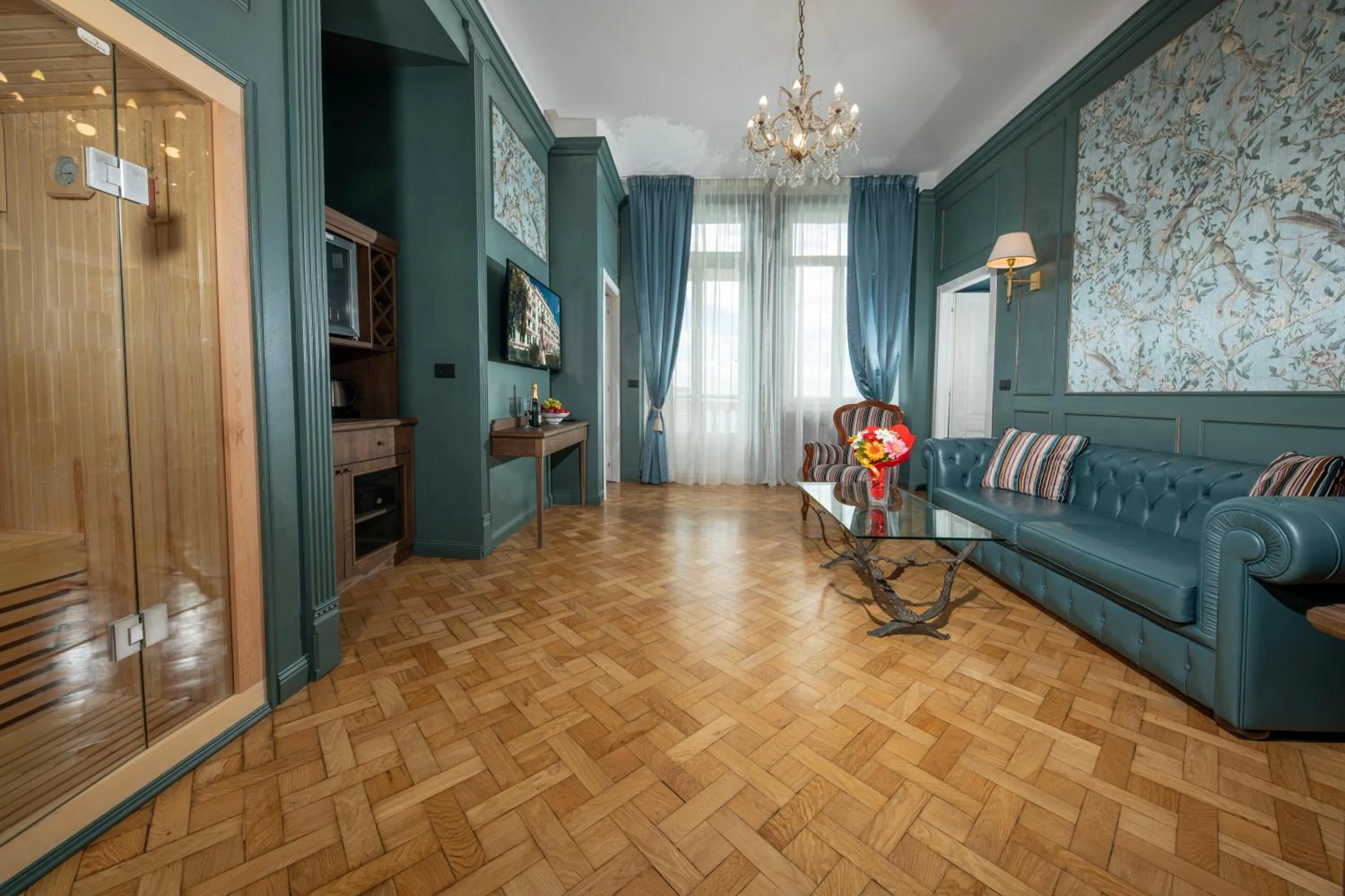 Sauna in Grand Hotel & des Anglais Spa