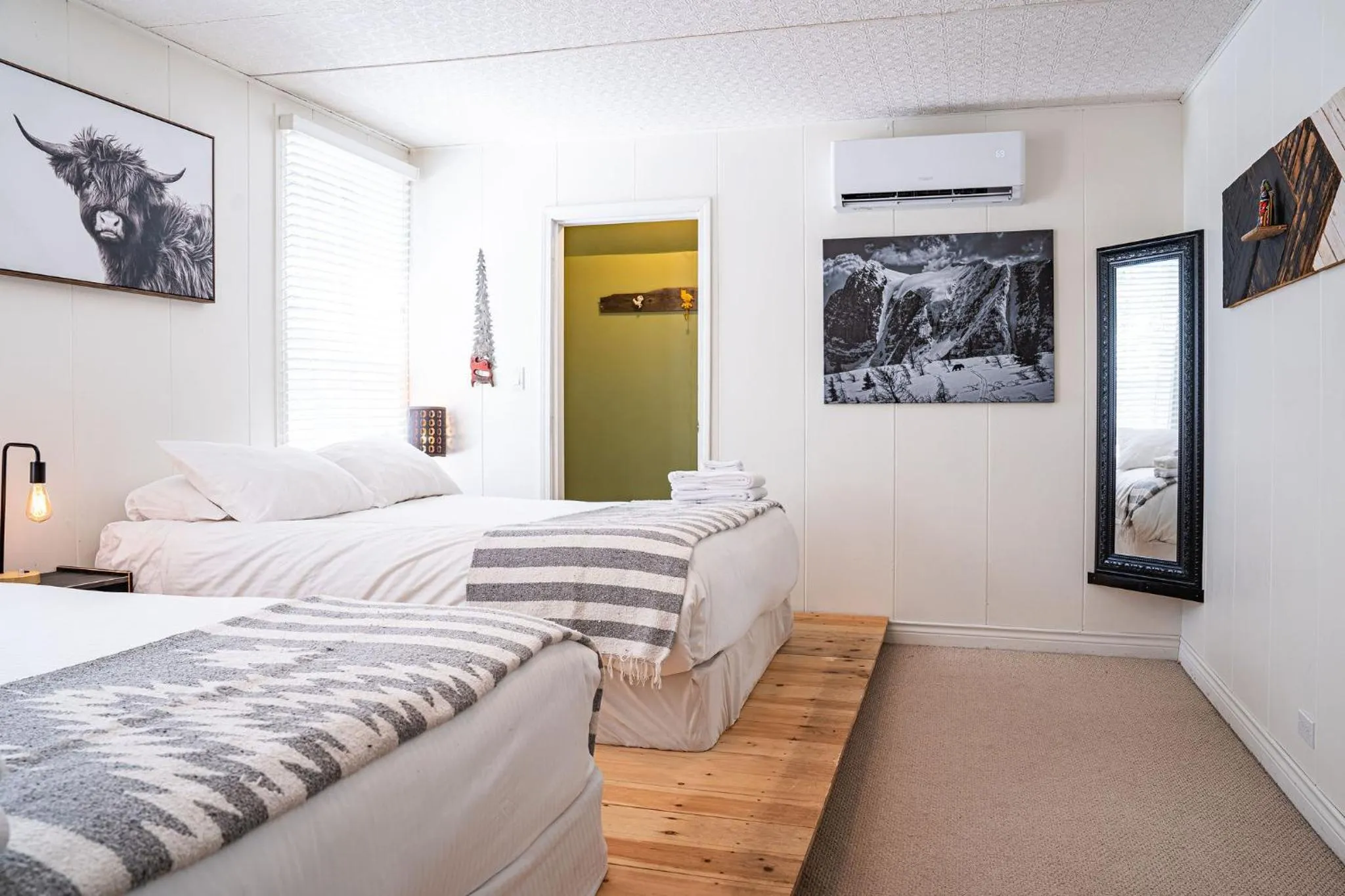 Bed in The Downtown Hive by Revelstoke Vacations