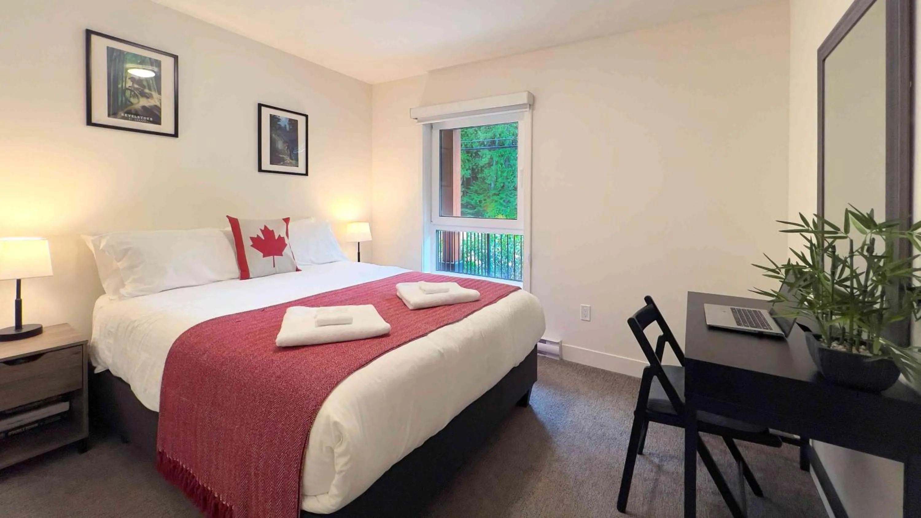 Bed in Orford Condo by Revelstoke Vacations