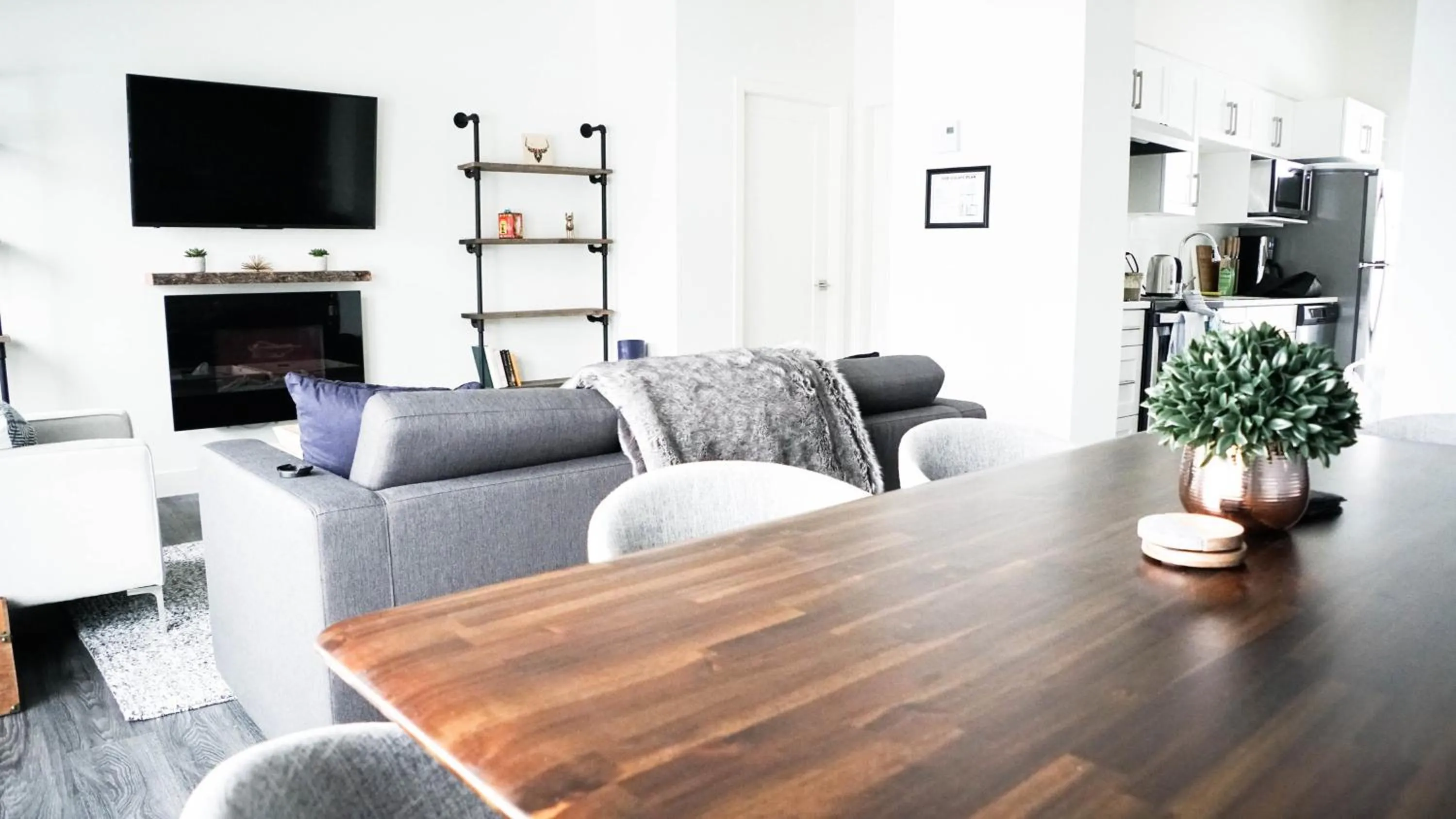 Living room in The Revy Den by Revelstoke Vacations