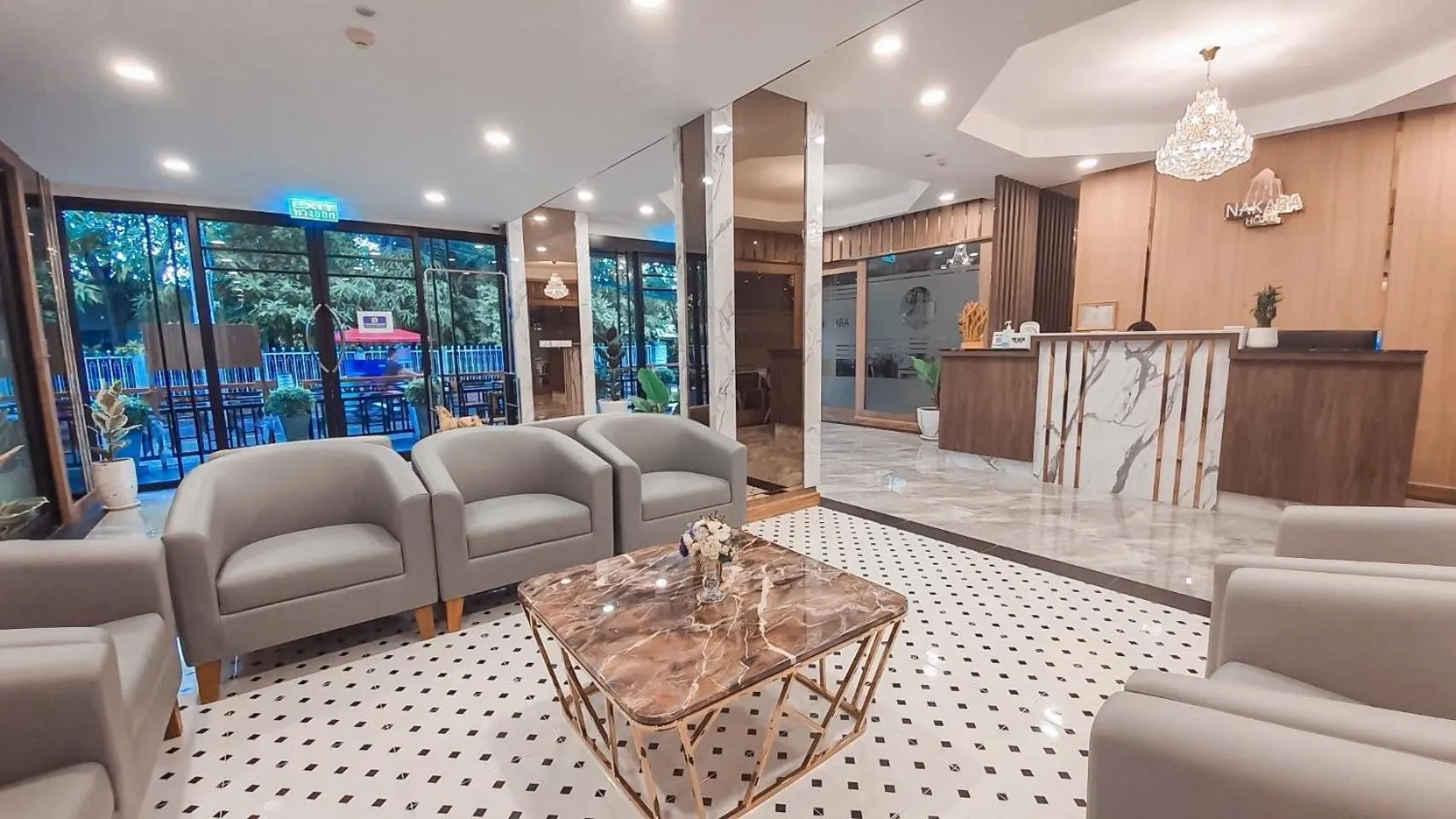 Living room in Nakara Hotel, Ubon Ratchathani