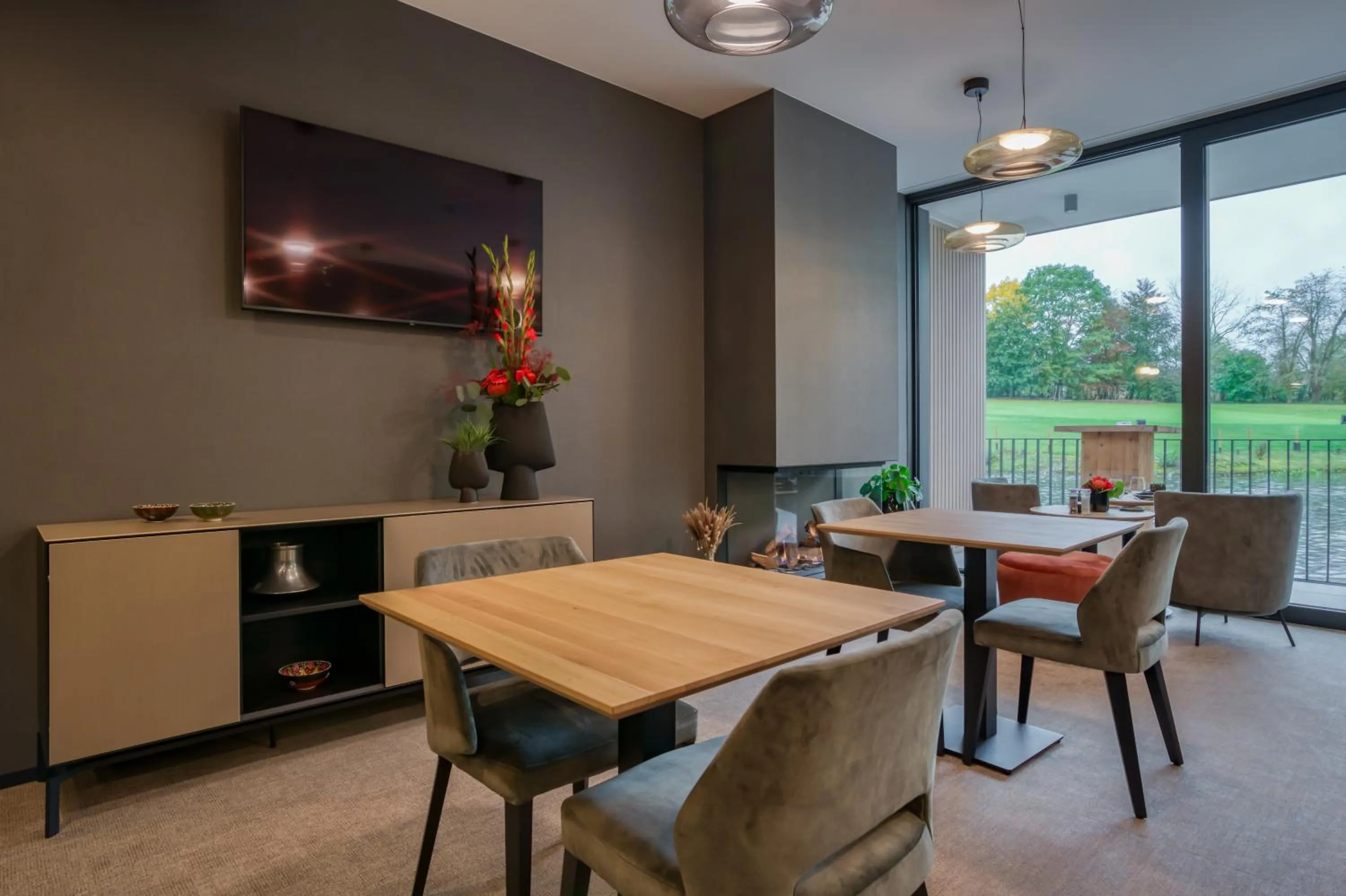 Living room in Aux Etangs - Hôtel