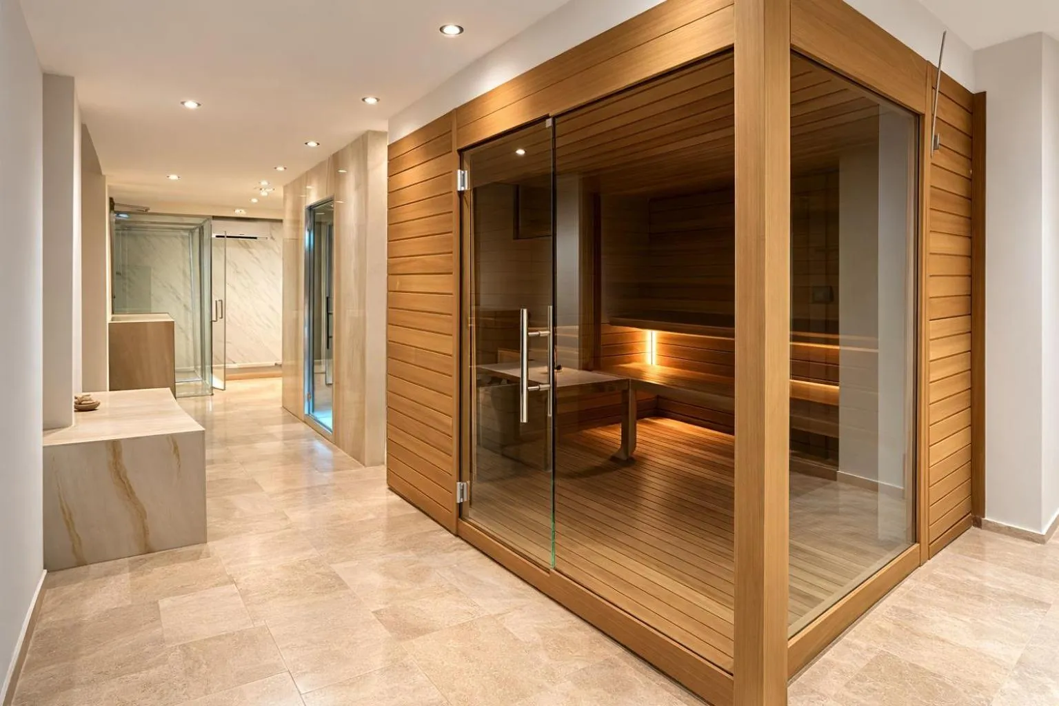 Sauna in Greif Hotel & Spa