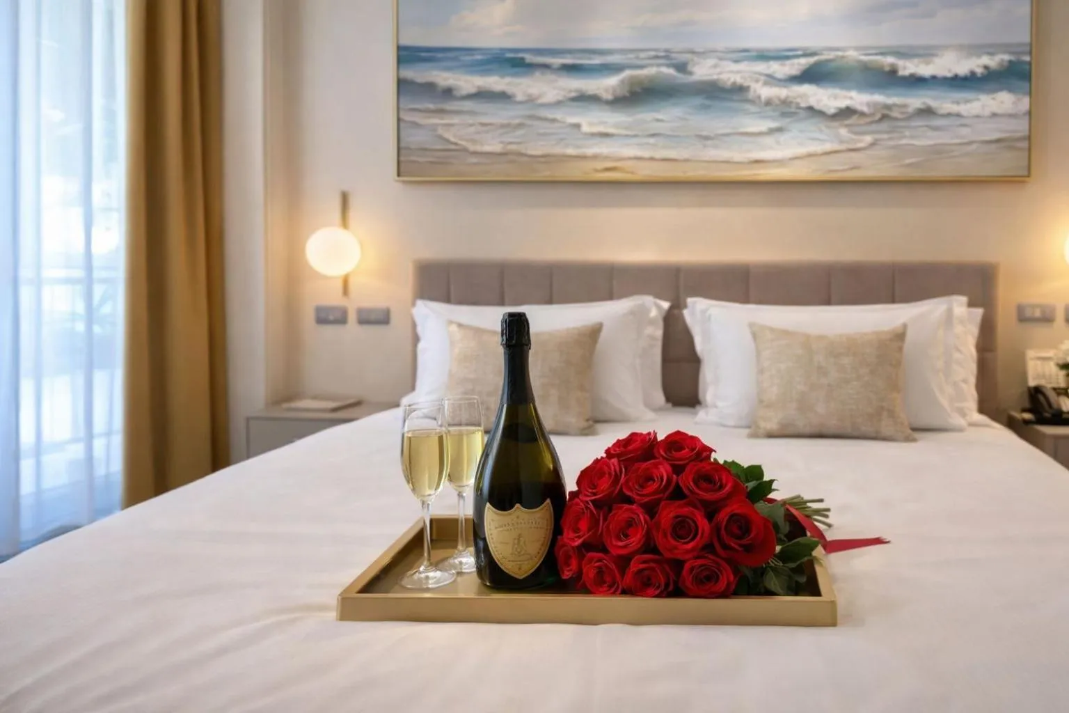 Bed in Greif Hotel & Spa