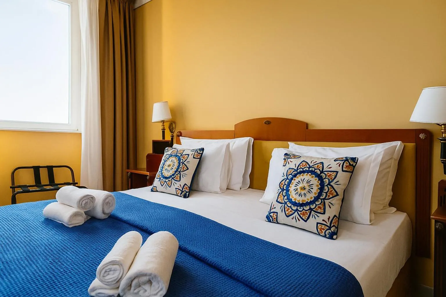 Bed in Greif Hotel & Spa