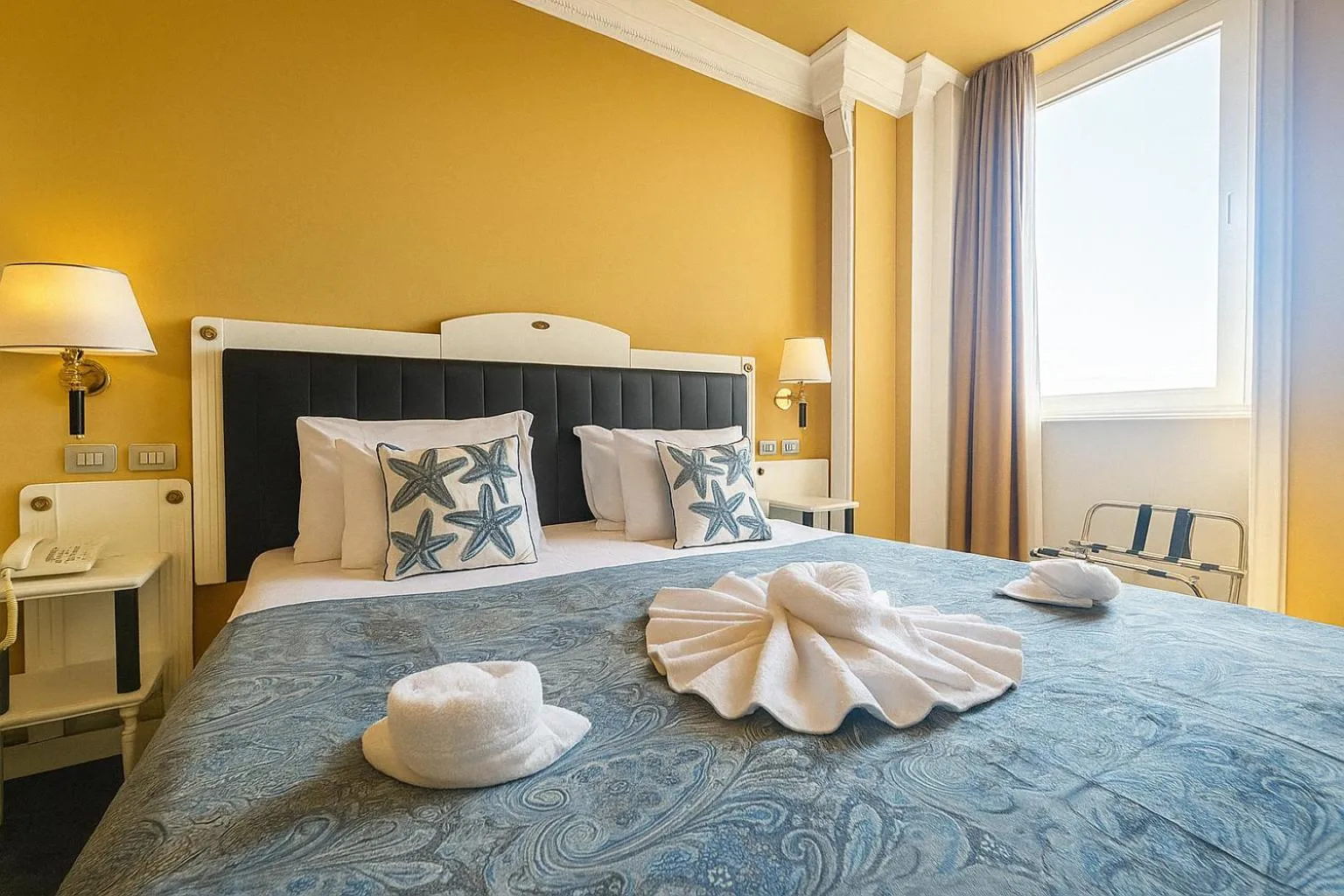 Bed in Greif Hotel & Spa