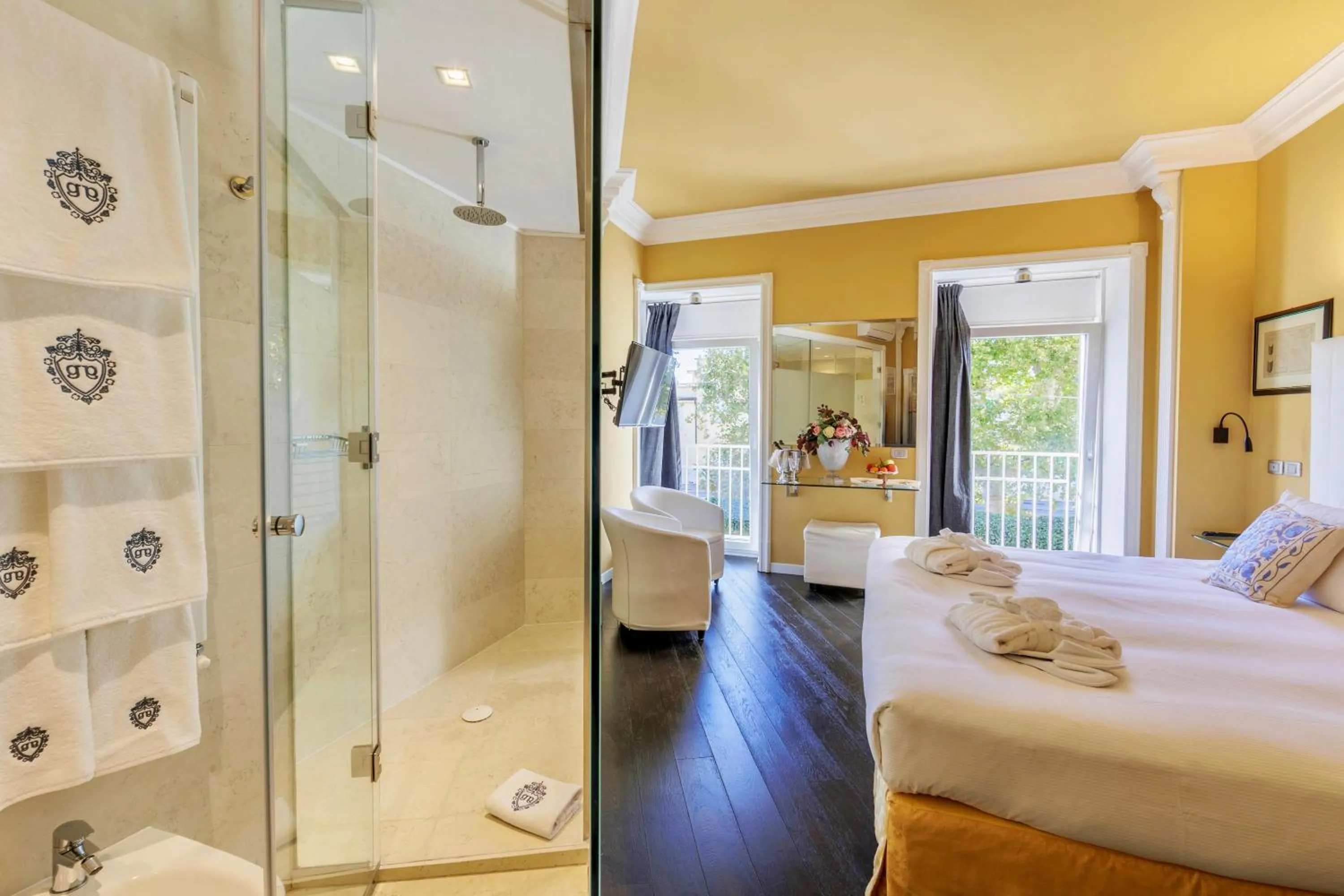 Bed in Greif Hotel & Spa