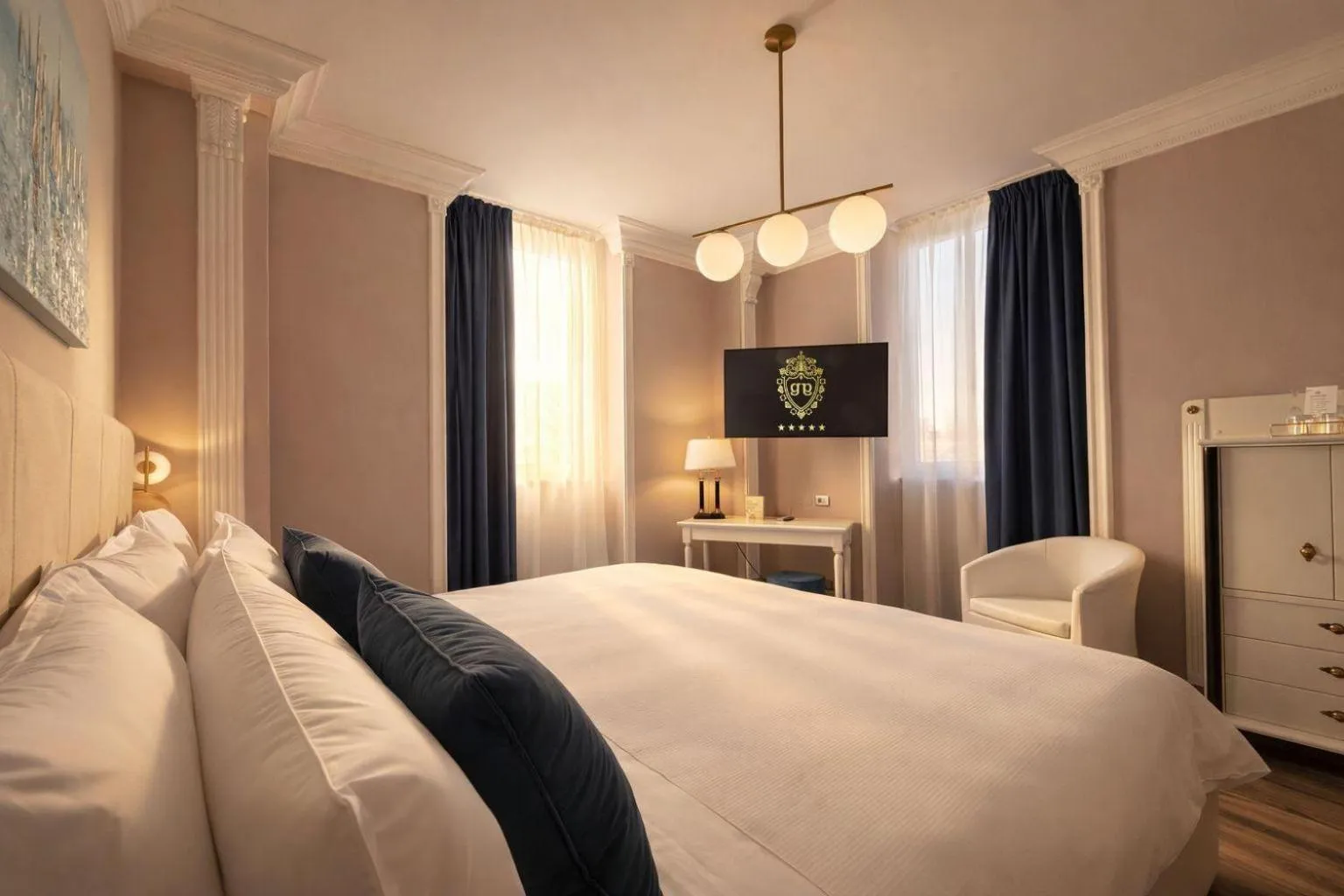 TV and multimedia, Bed in Greif Hotel & Spa