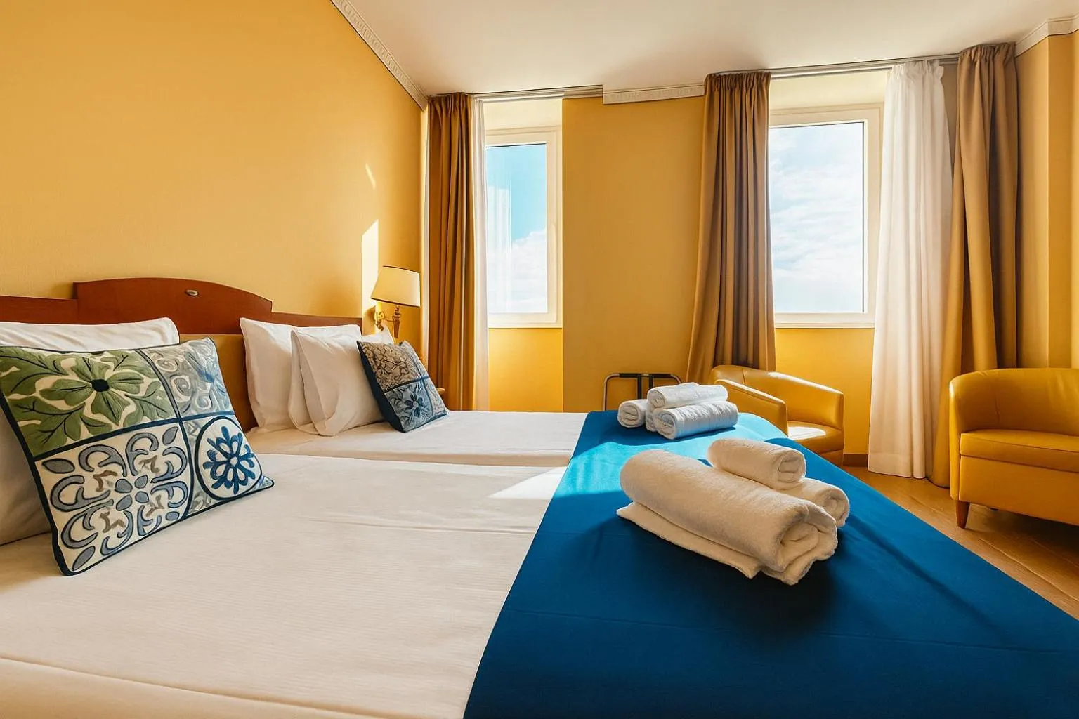 Bed in Greif Hotel & Spa