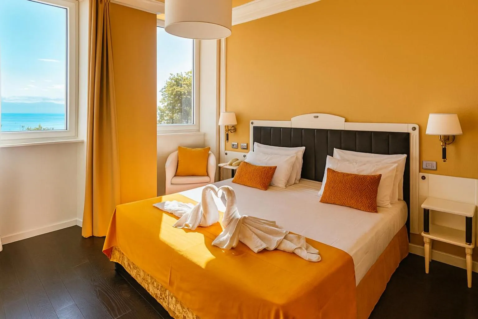 Bed in Greif Hotel & Spa
