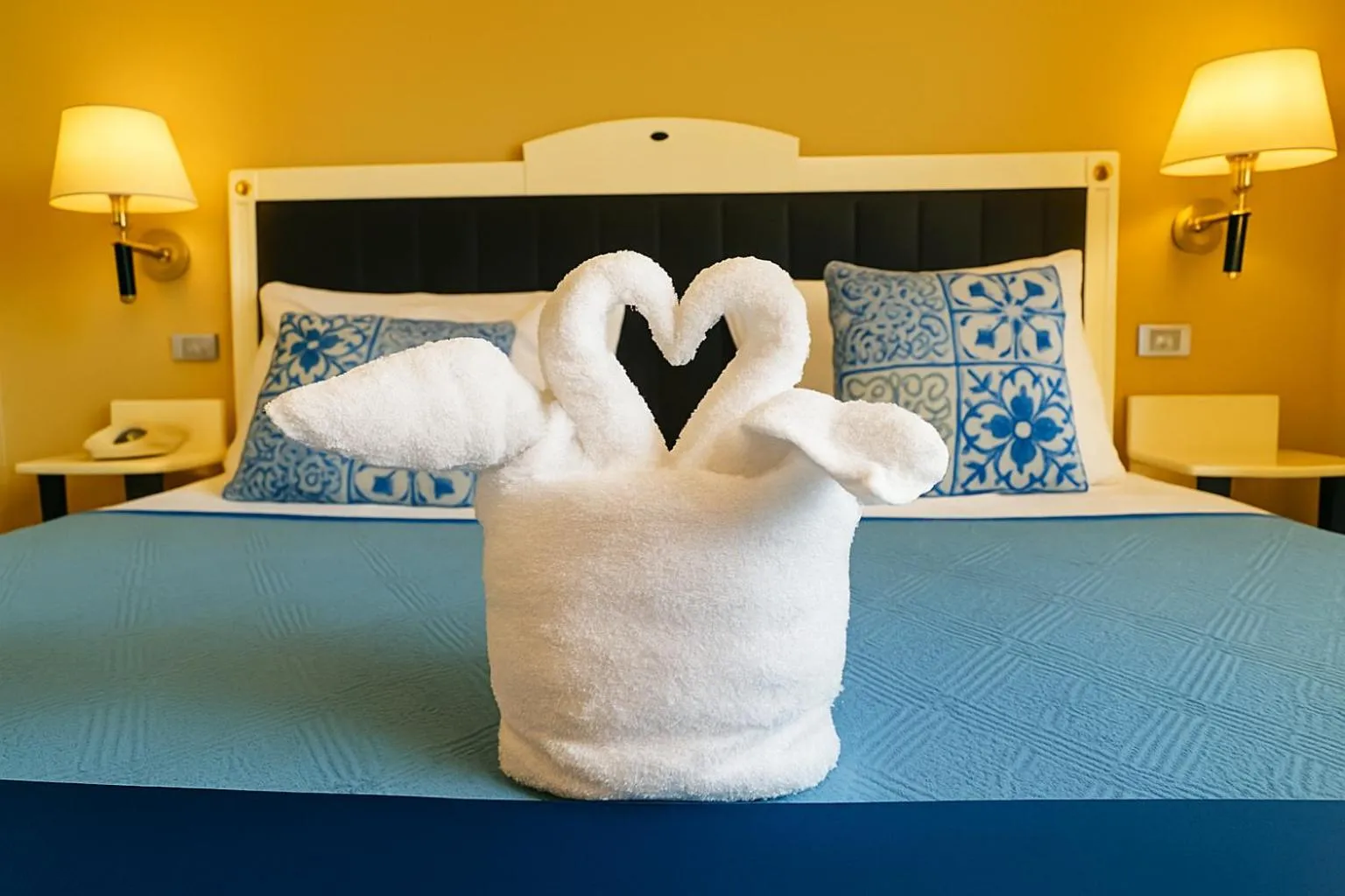 Bed in Greif Hotel & Spa