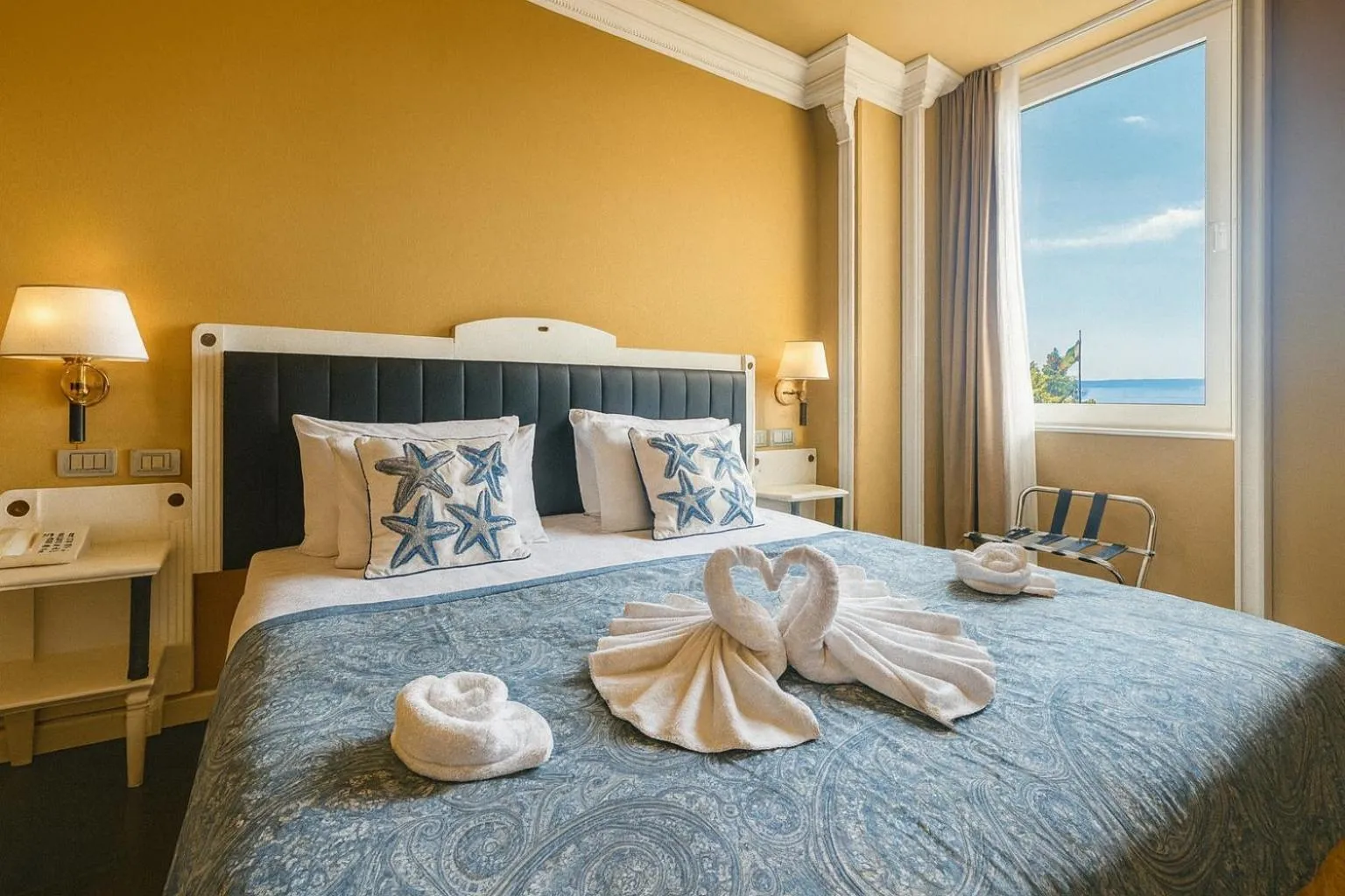 Bed in Greif Hotel & Spa