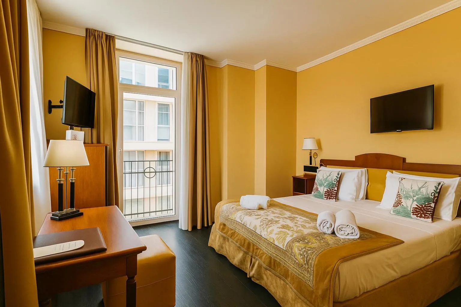 Bed in Greif Hotel & Spa