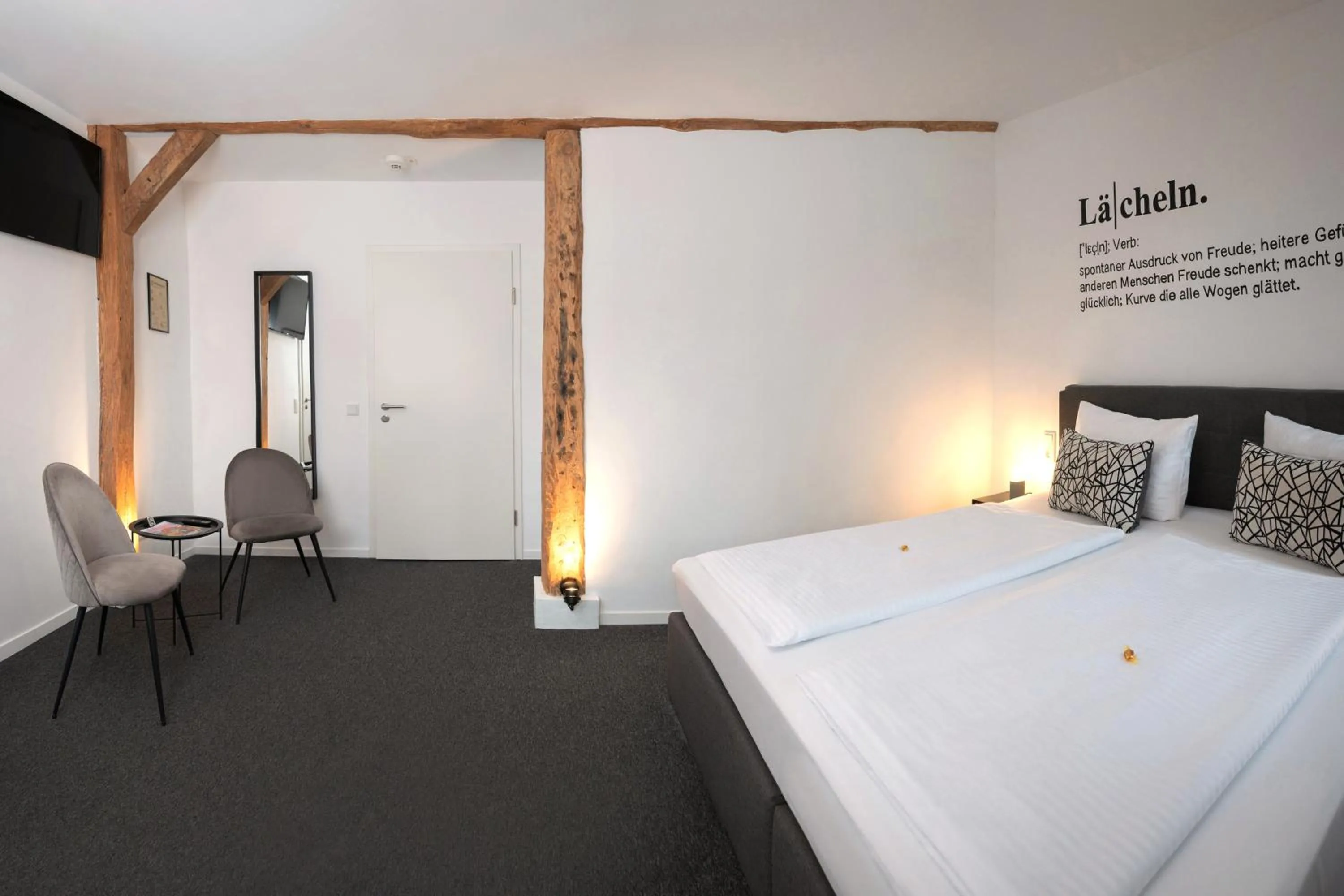 Photo of the whole room, Bed in Hotel Apartment Ferienwohnung Meyenhof Frankenberg Eder