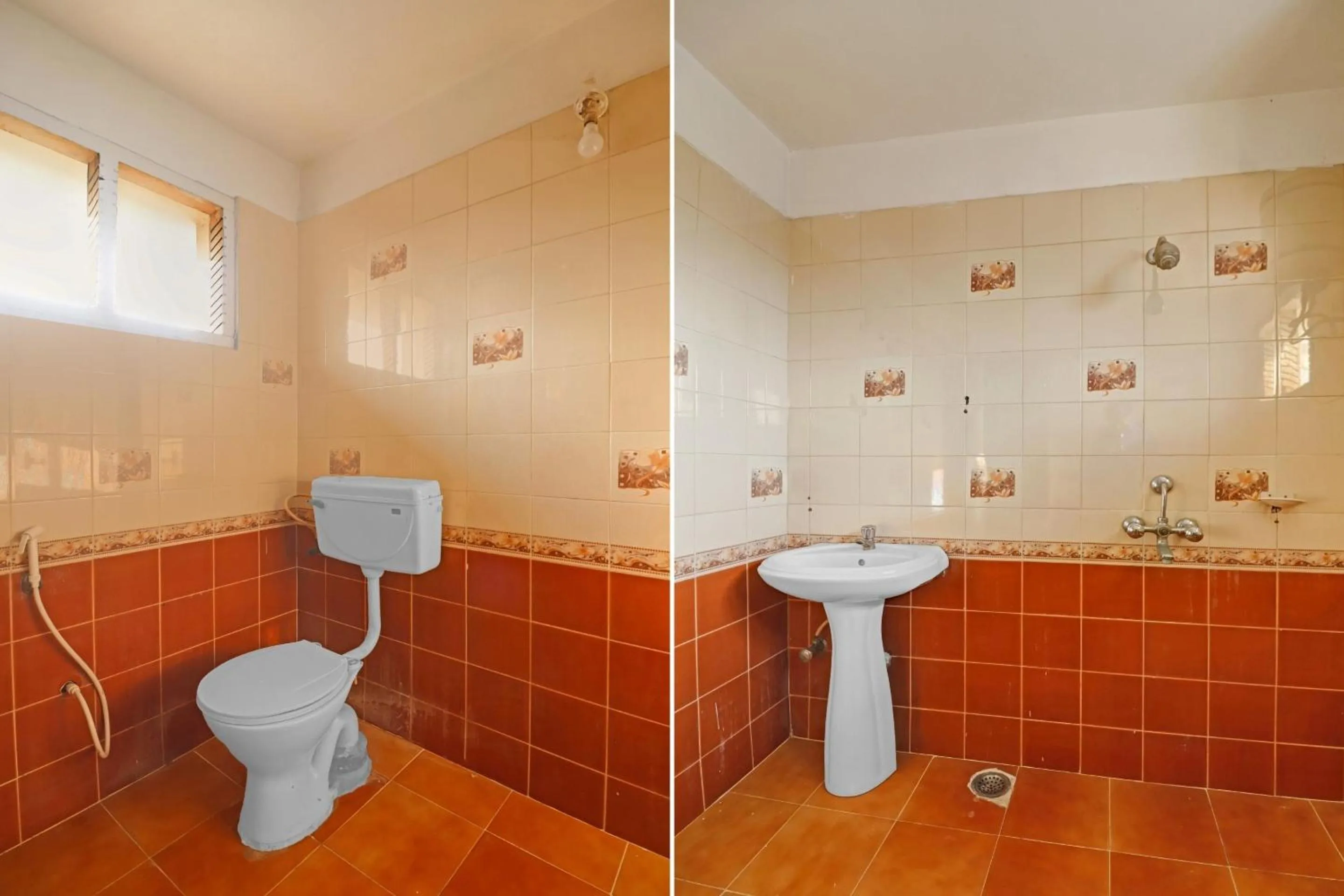 Bathroom in Capital O Samrat Palace Near Nampally Station