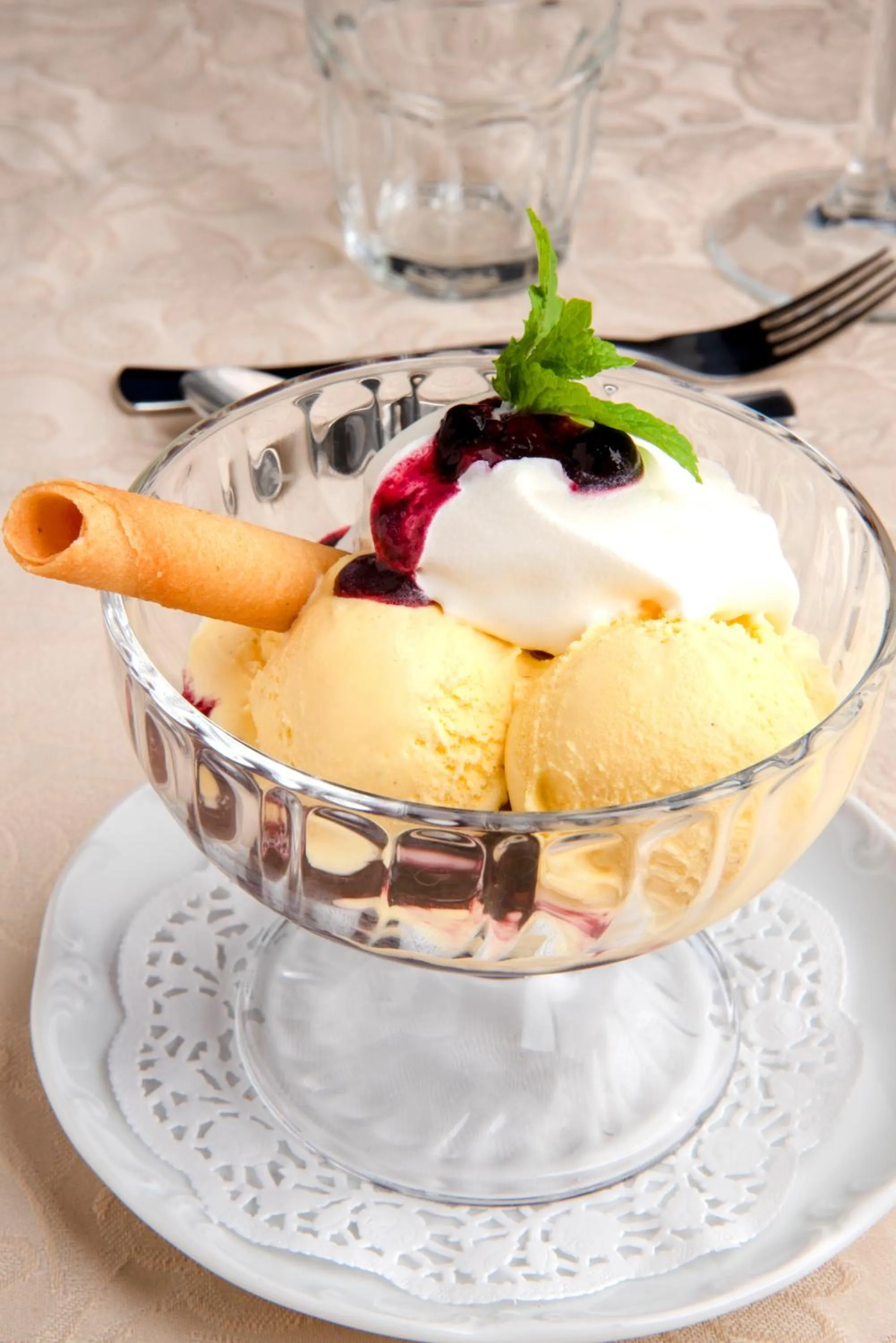 Food close-up in Hotel Chrys