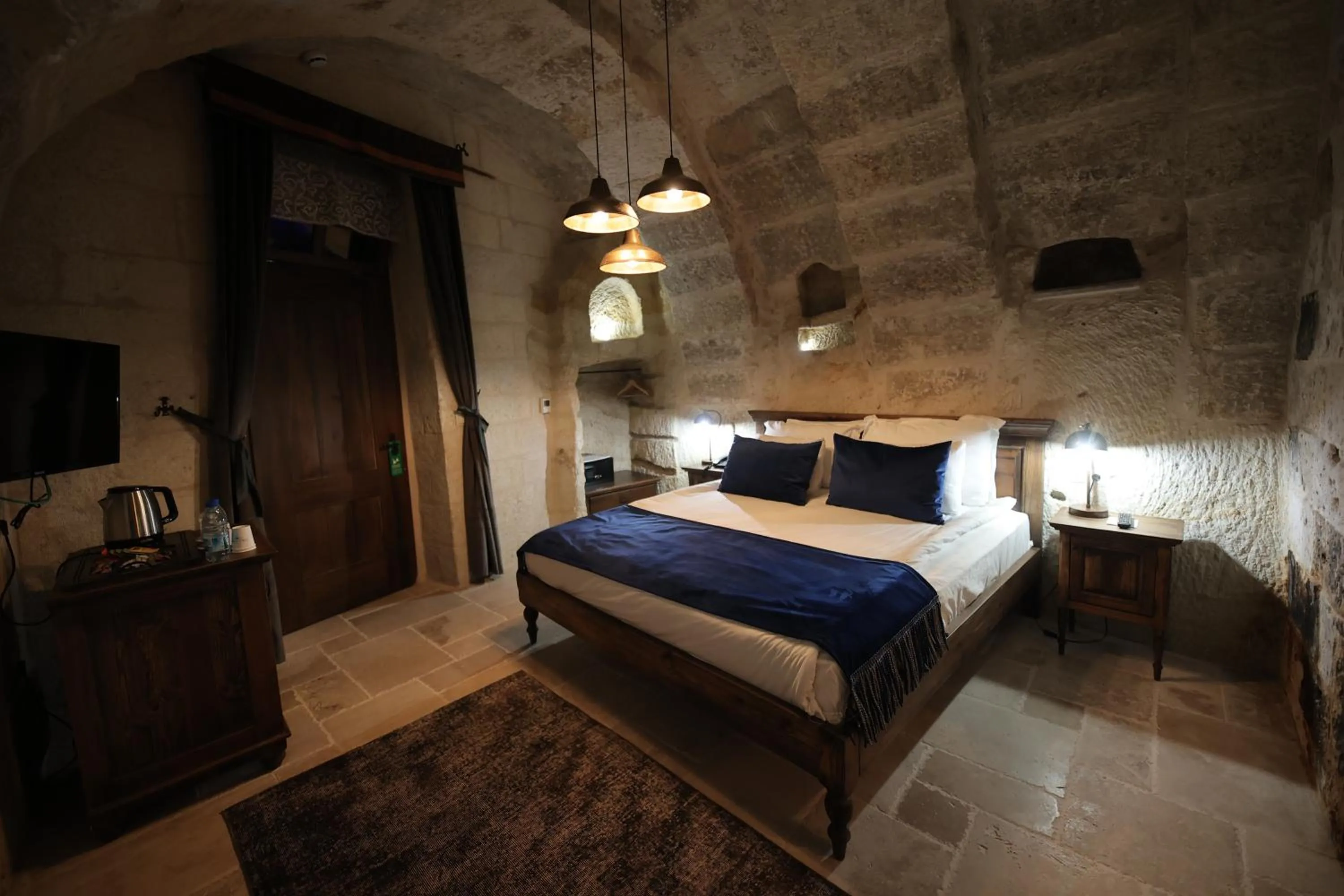 Bedroom, Bed in Ürgüp Cave Suites