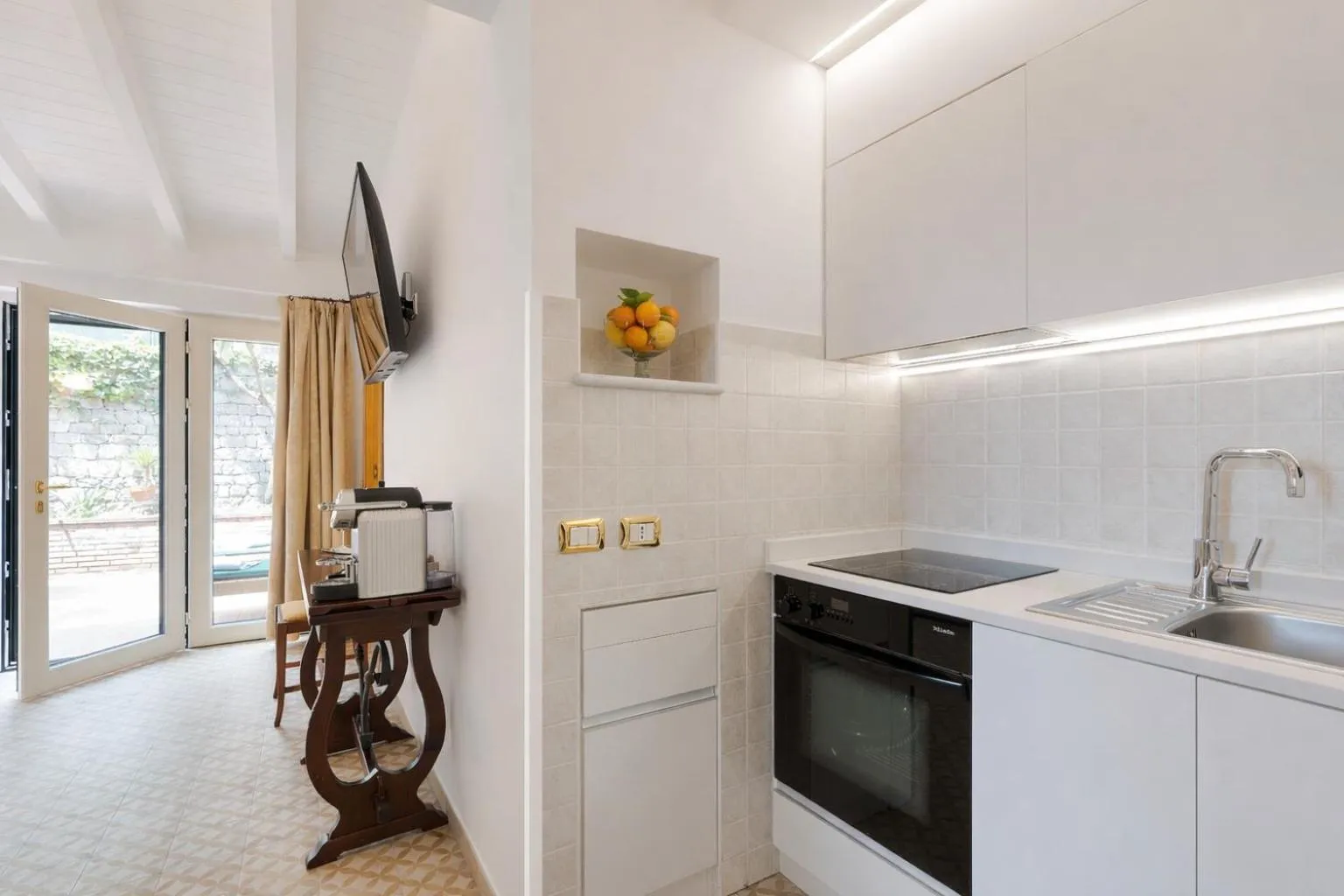 Kitchen or kitchenette in Hotel Villa Schuler