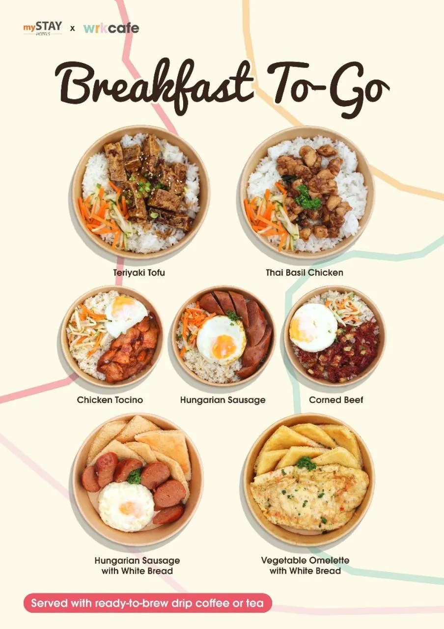 Food and drinks in mySTAY Hotel BGC East