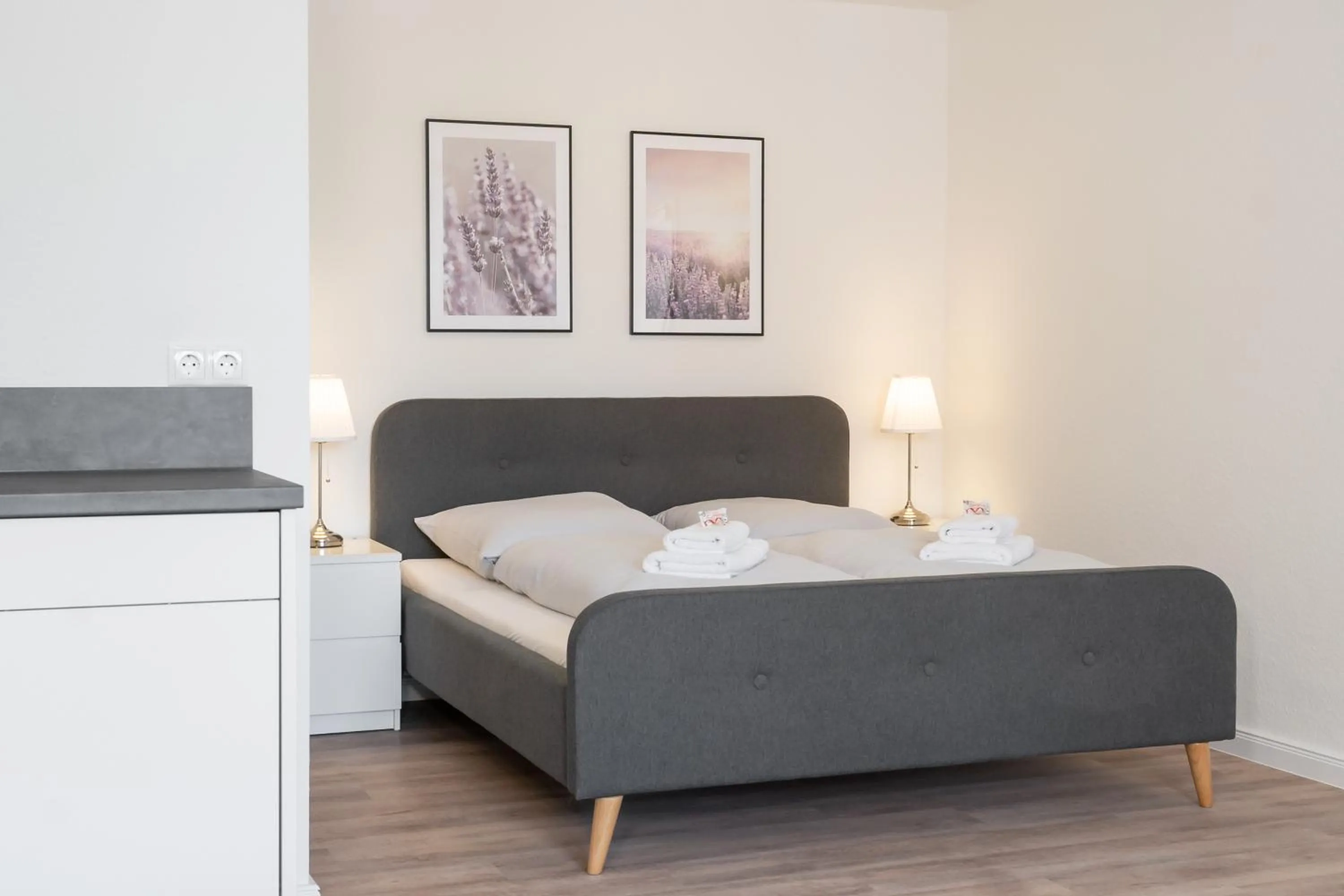 Bed in Landschaftliches Haus