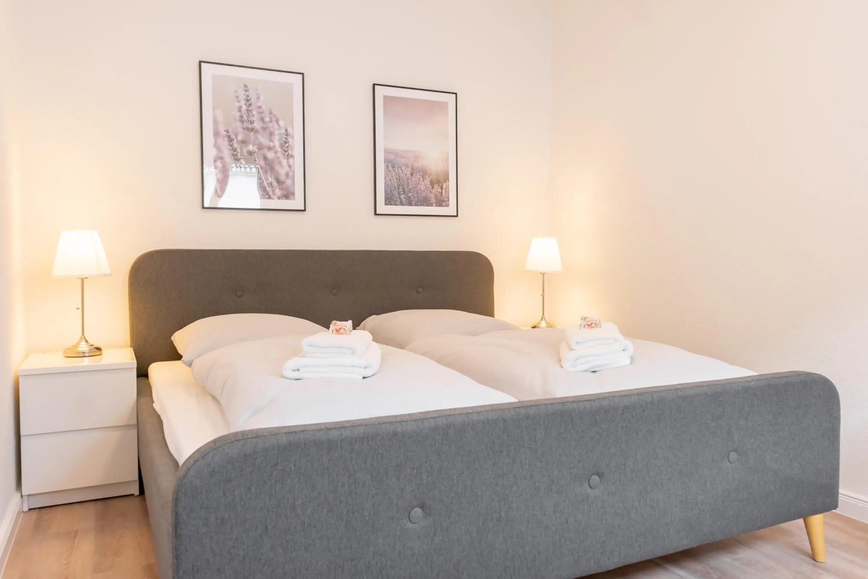 Bed in Landschaftliches Haus