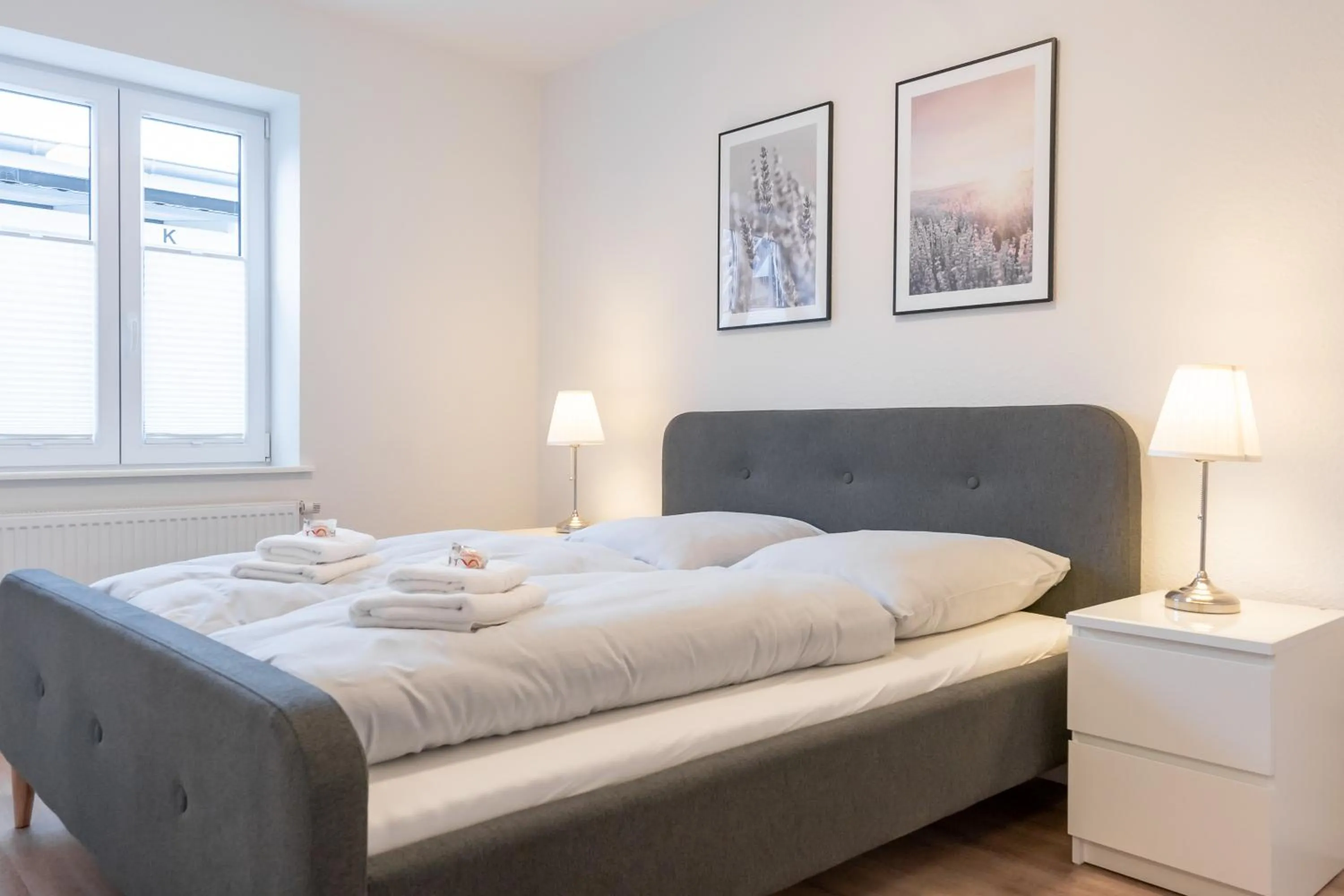 Bed in Landschaftliches Haus