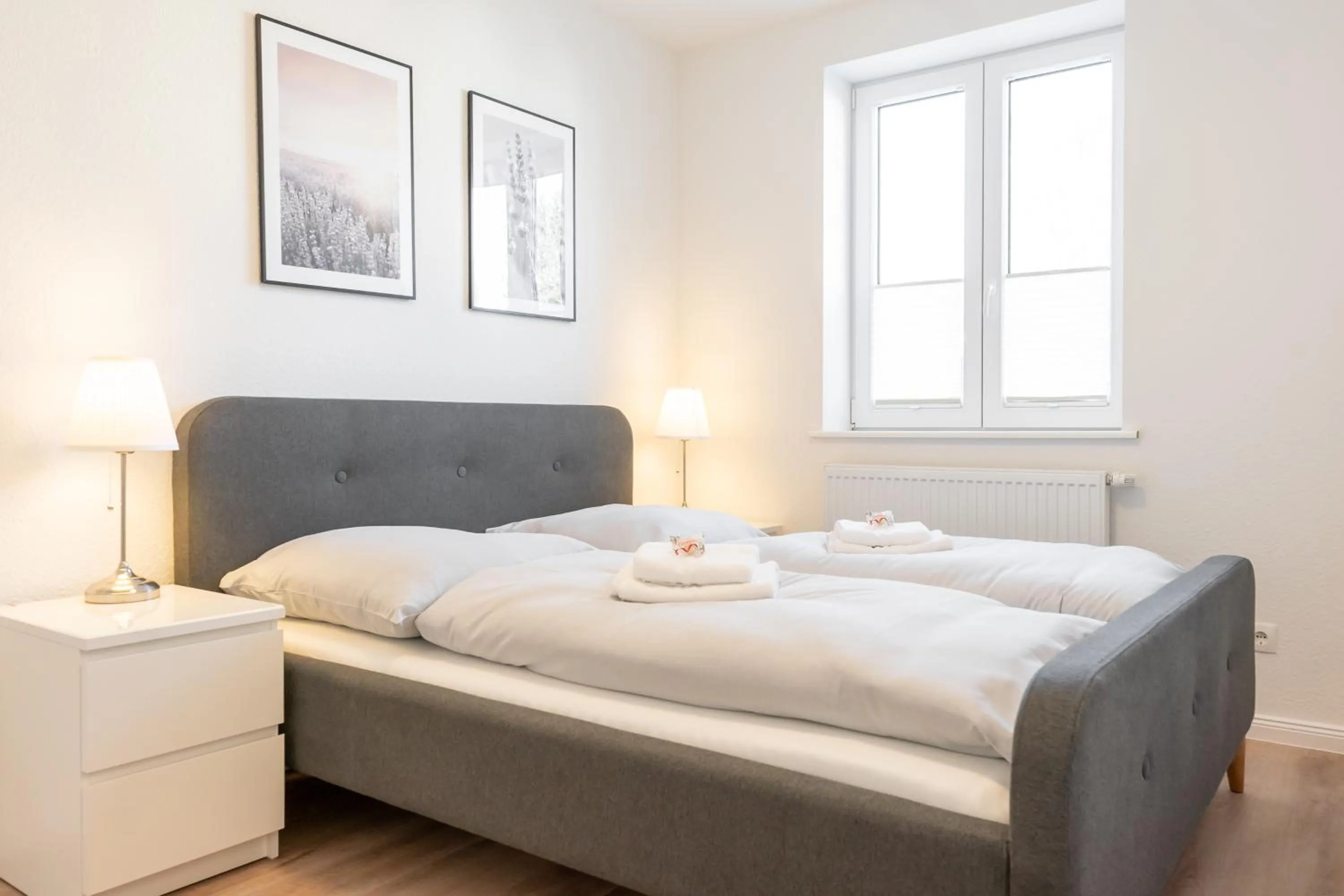 Bed in Landschaftliches Haus