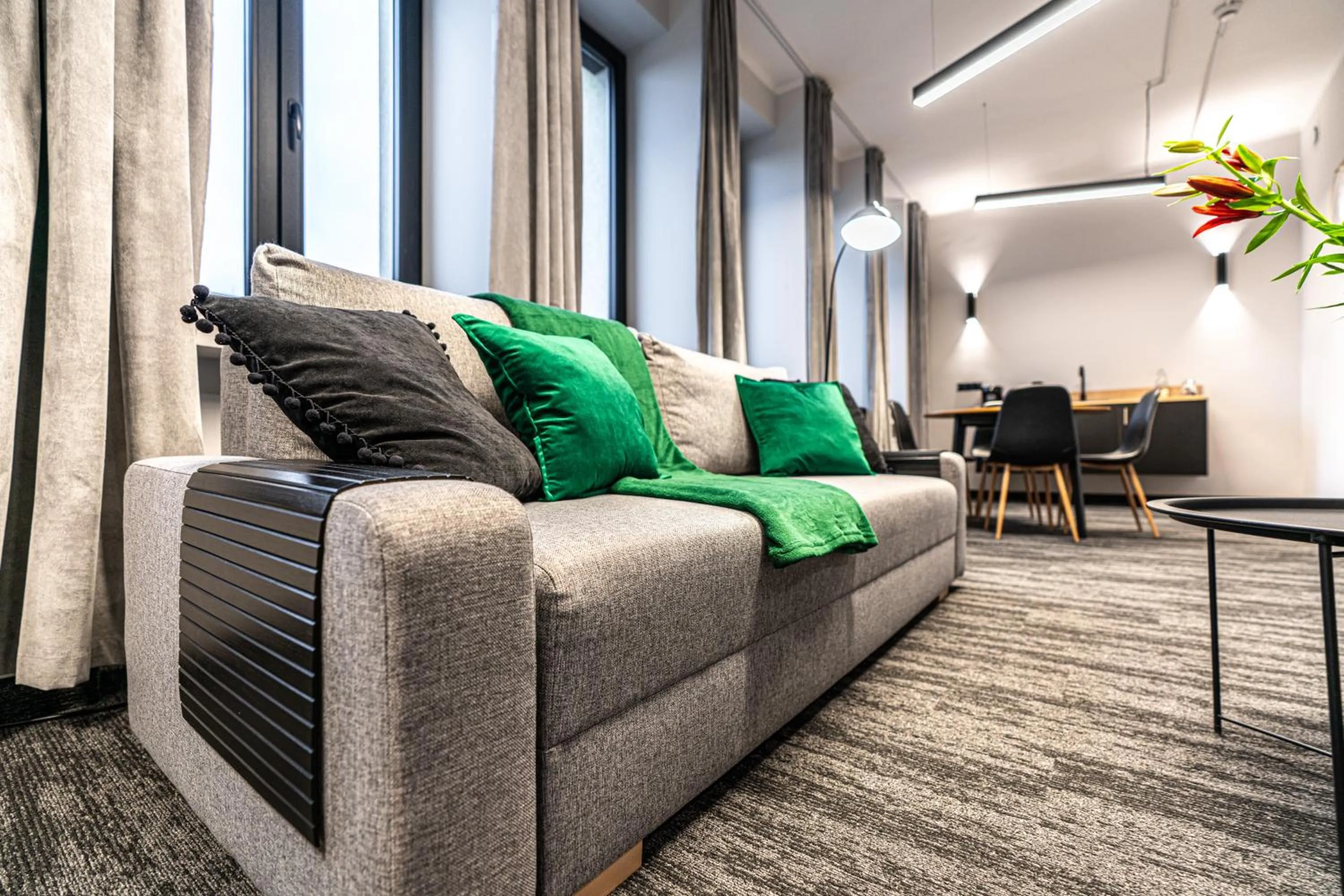 Seating area in VANTA Business Center